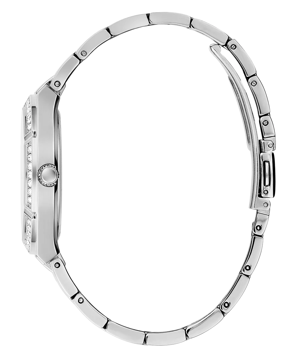 GUESS Ladies 36 Silver-Tone Analog Sport Watch - Image 3