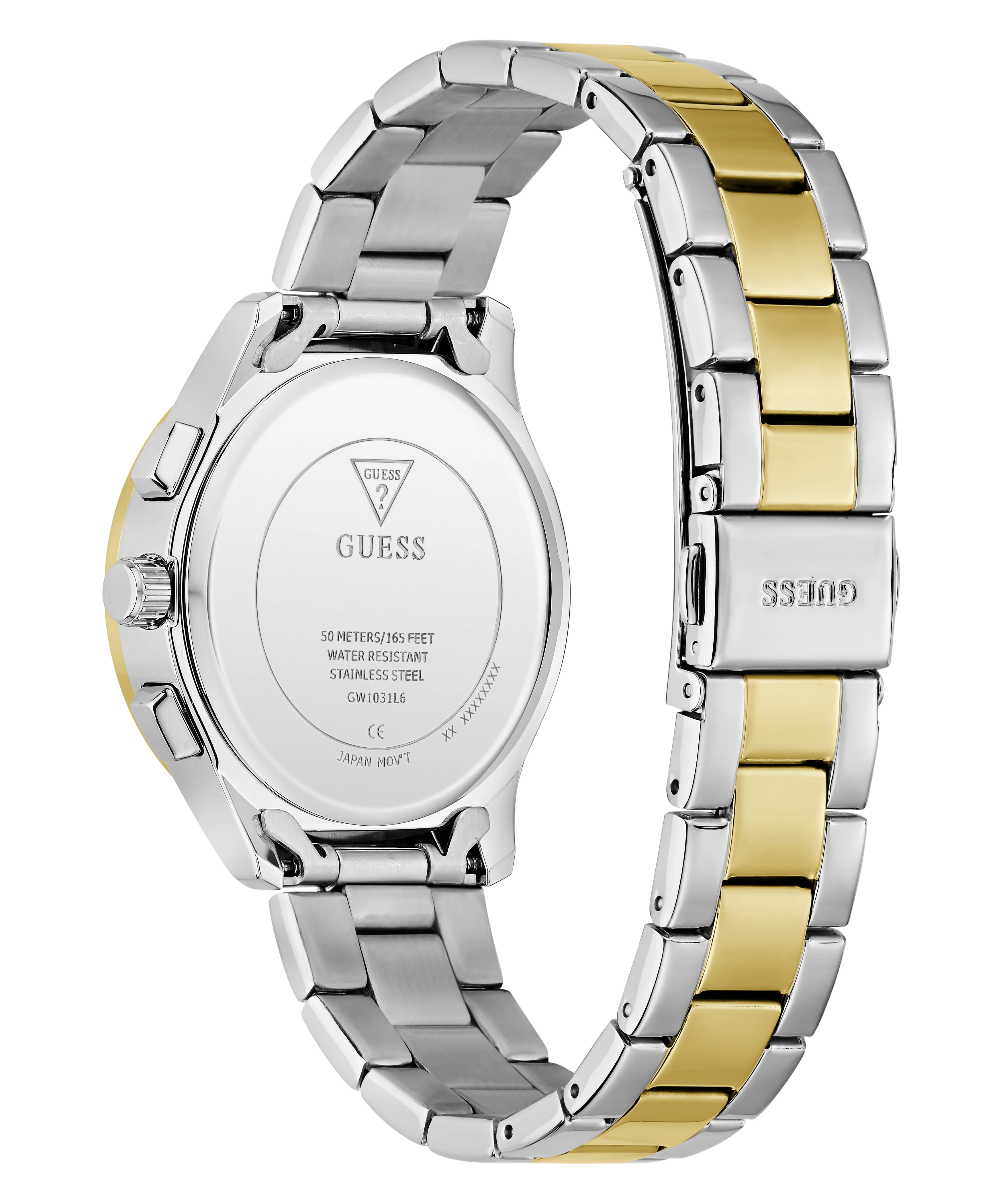 GUESS Ladies Birdie 2-Tone Analog Watch - Image 7