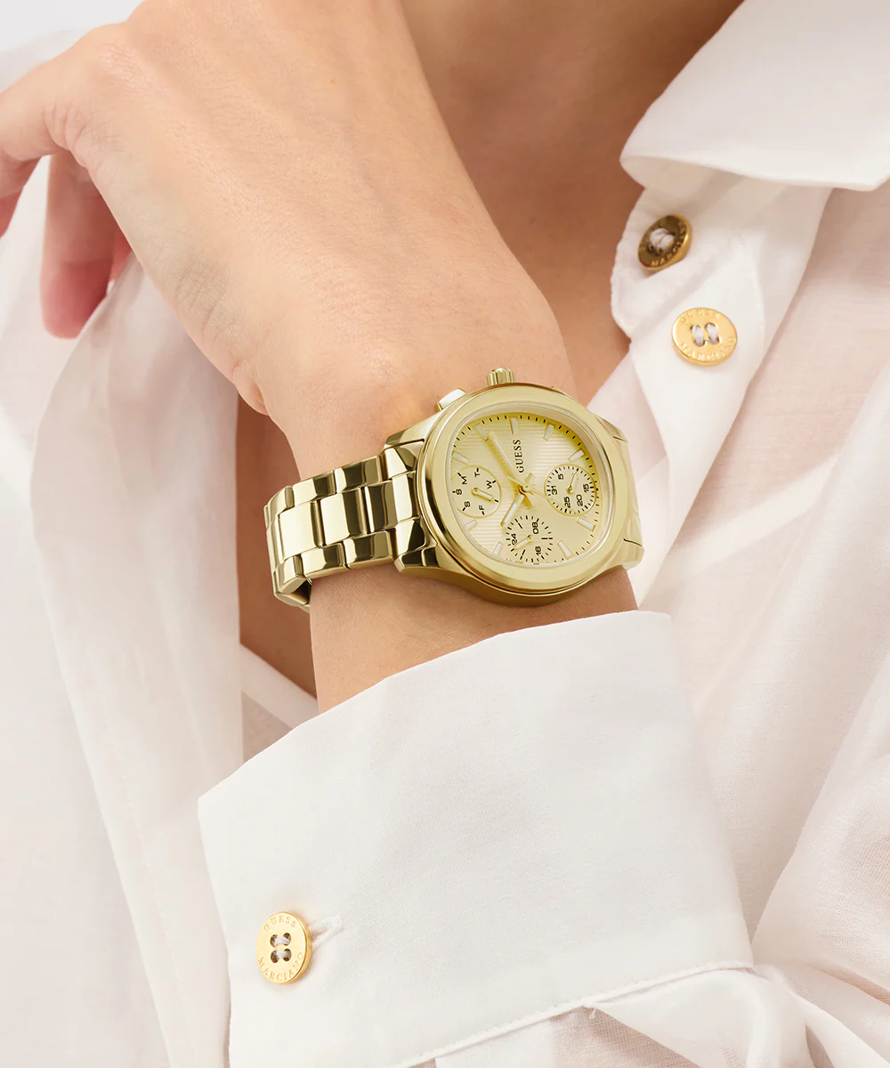 GUESS Ladies Birdie Gold Tone Analog Watch - Image 3