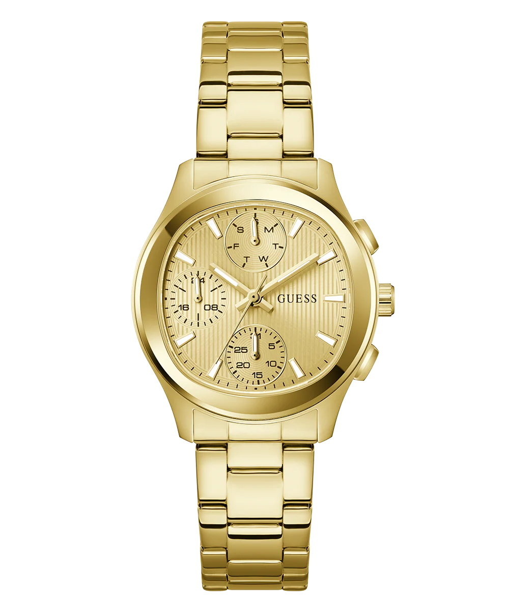GUESS Ladies Birdie Gold Tone Analog Watch - Image 4