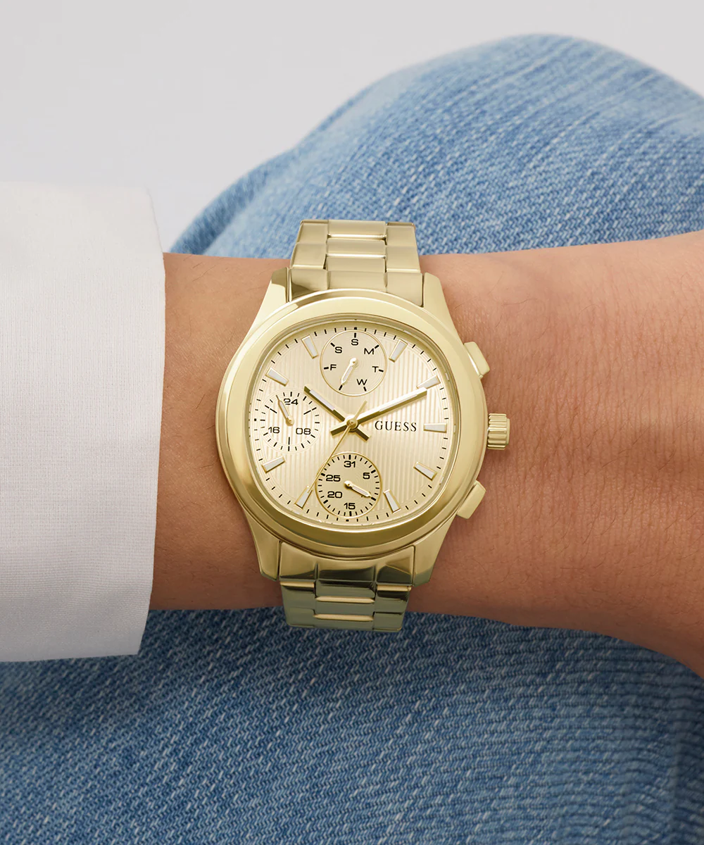 GUESS Ladies Birdie Gold Tone Analog Watch - Image 5