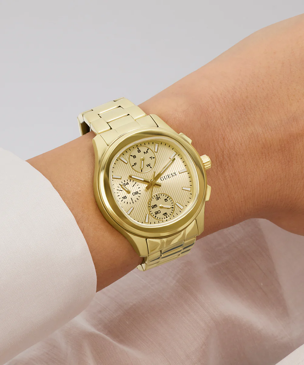 GUESS Ladies Birdie Gold Tone Analog Watch - Image 6