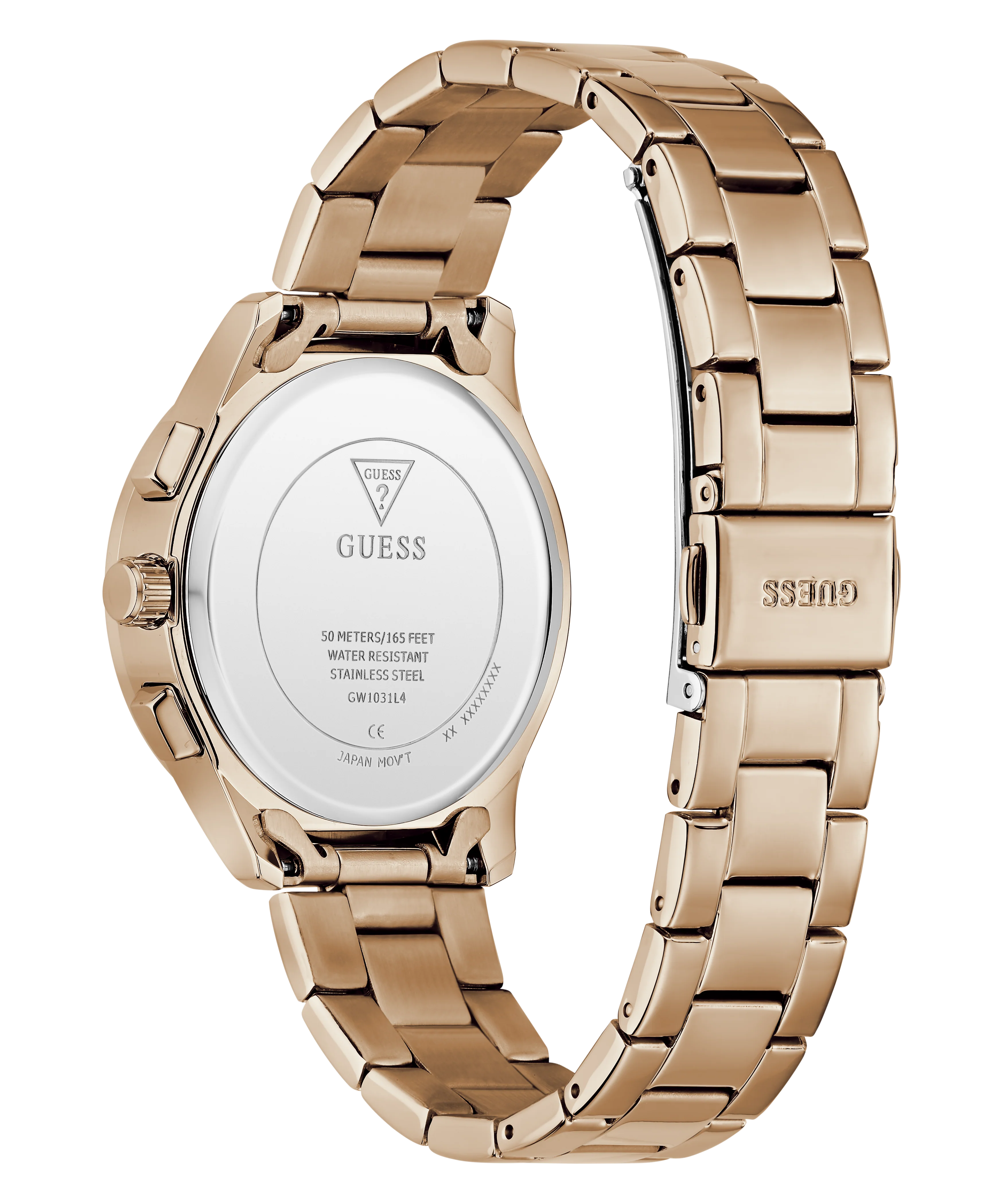 GUESS Ladies Birdie Rose Gold Tone Analog Watch - Image 7