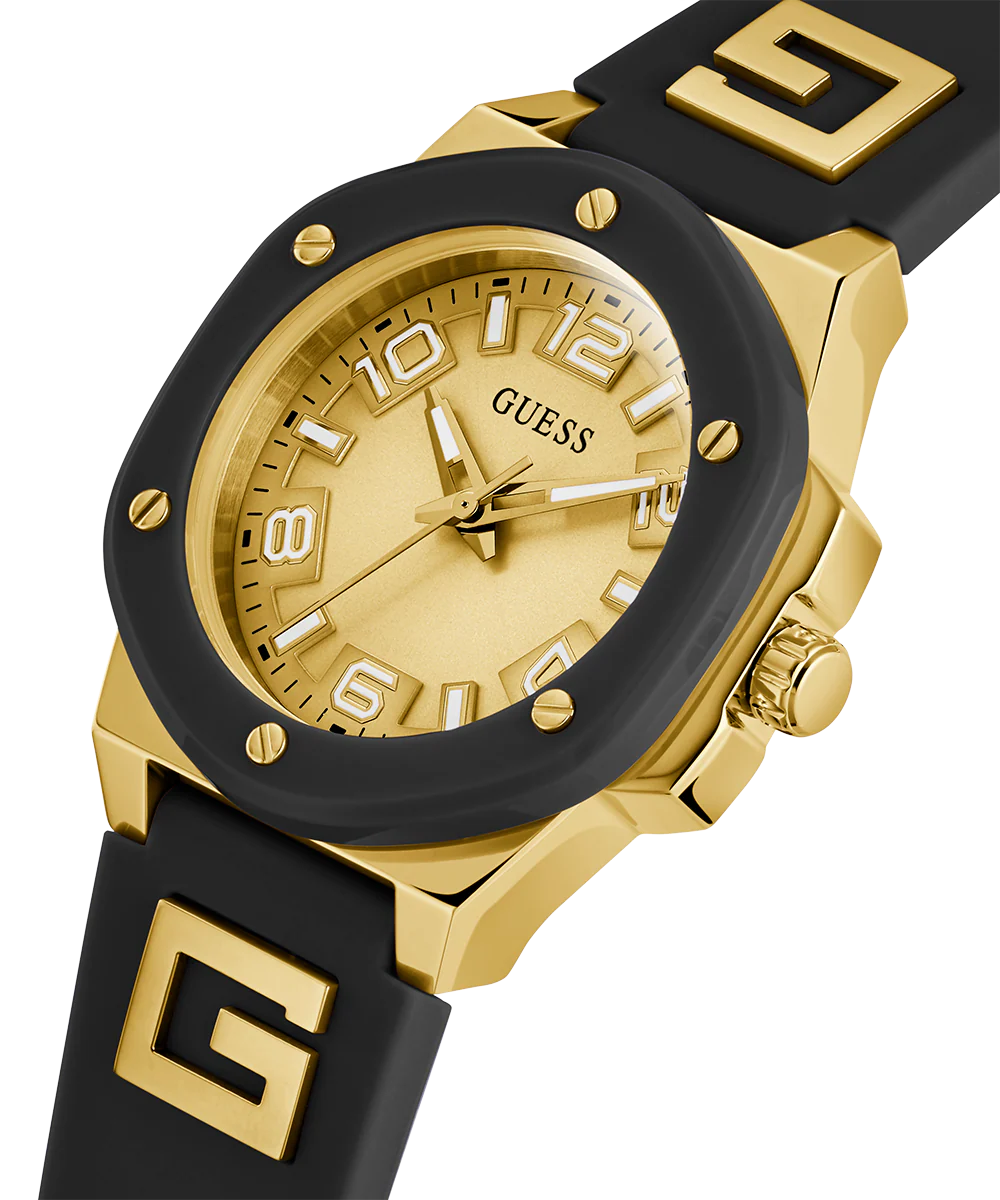 GUESS Ladies Black 2-Tone Analog Watch - Image 3