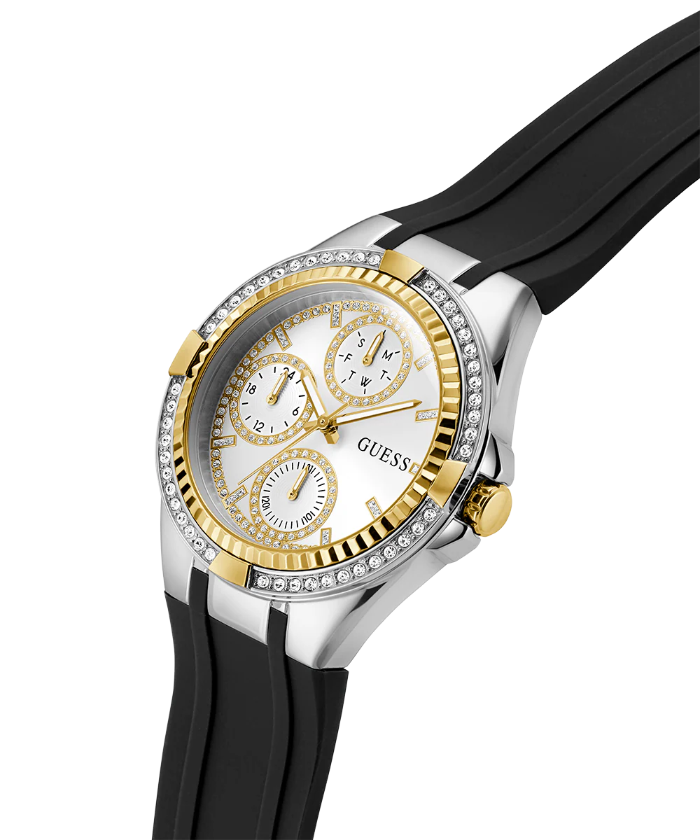 GUESS Ladies Black 2-Tone Multi-function Watch - Image 2