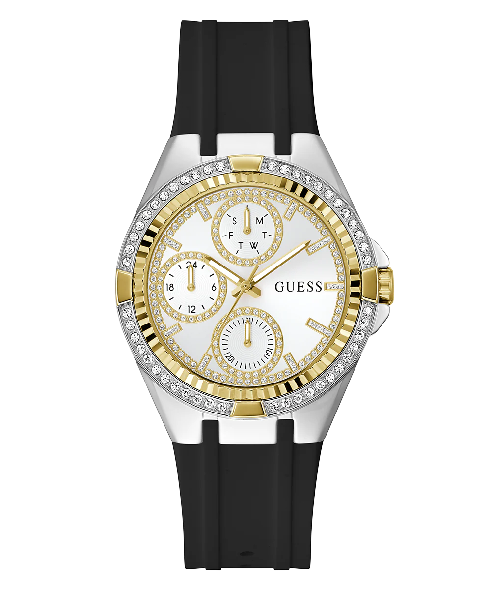 GUESS Ladies Black 2-Tone Multi-function Watch - Image 4