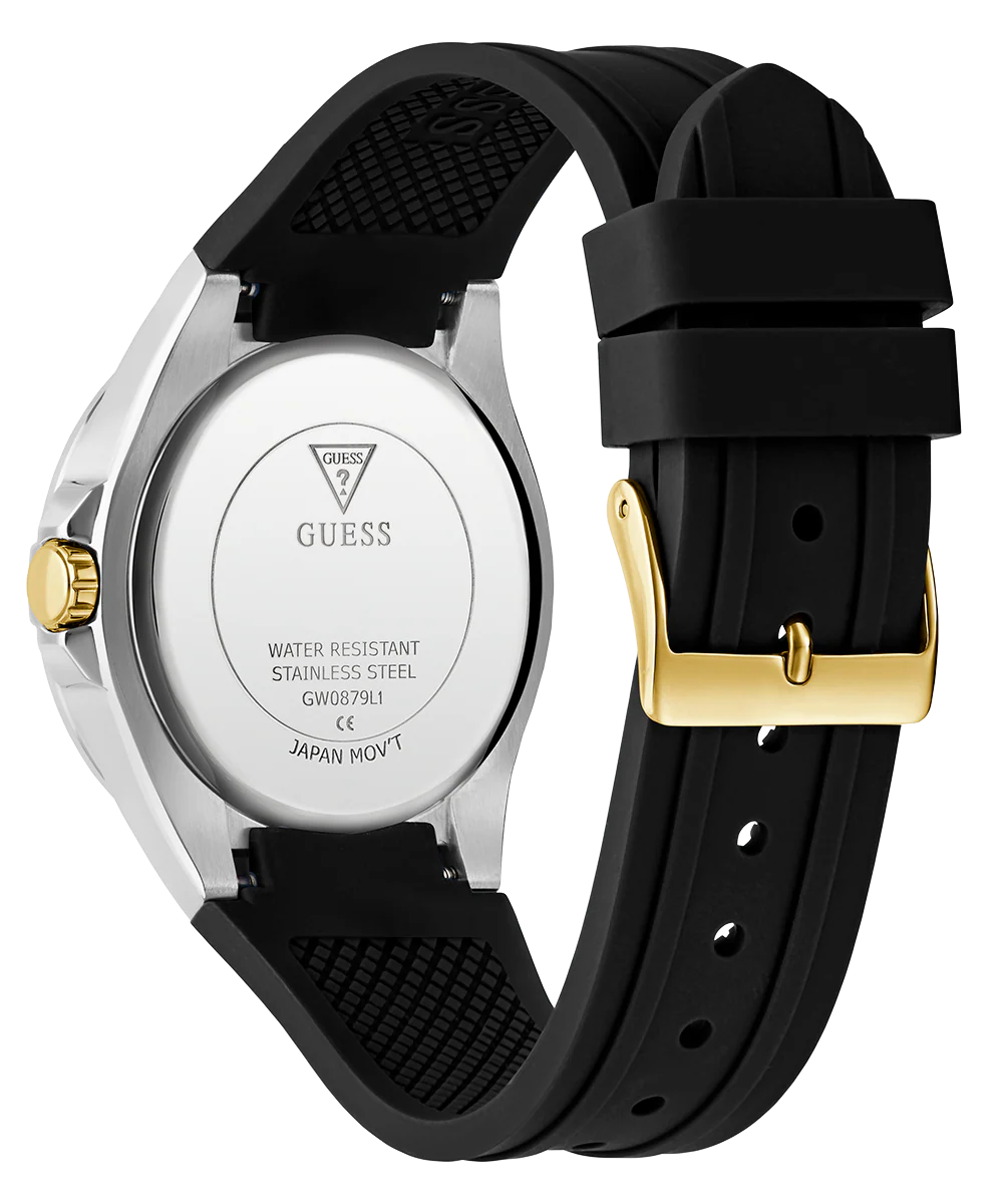 GUESS Ladies Black 2-Tone Multi-function Watch - Image 7