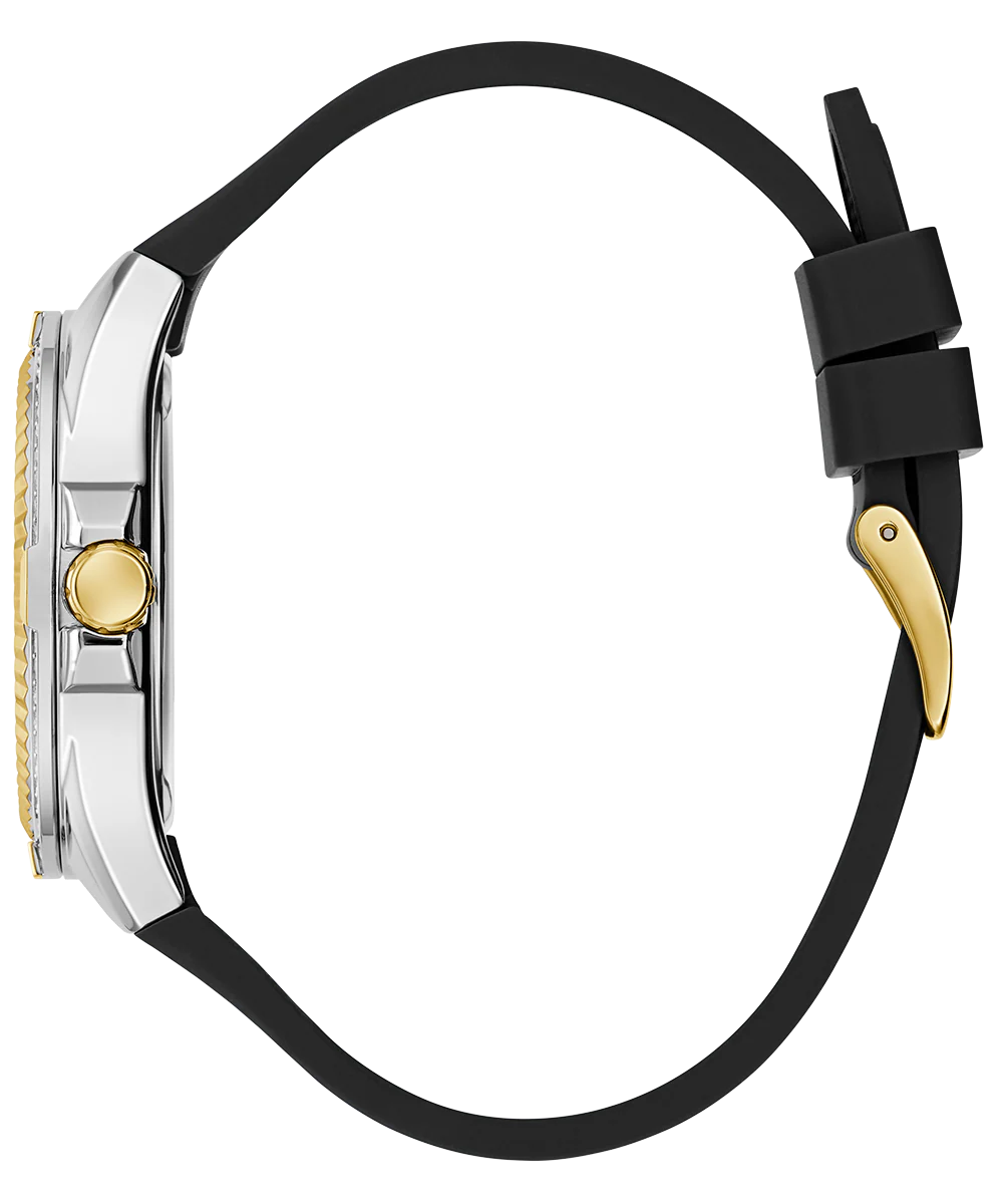 GUESS Ladies Black 2-Tone Multi-function Watch - Image 8