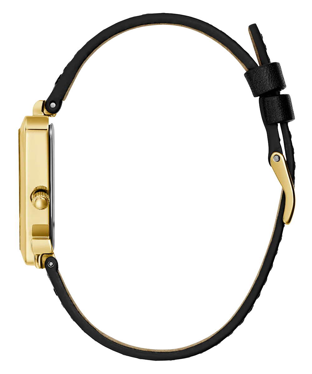 GUESS Ladies Black Gold Tone Analog Watch - Image 8