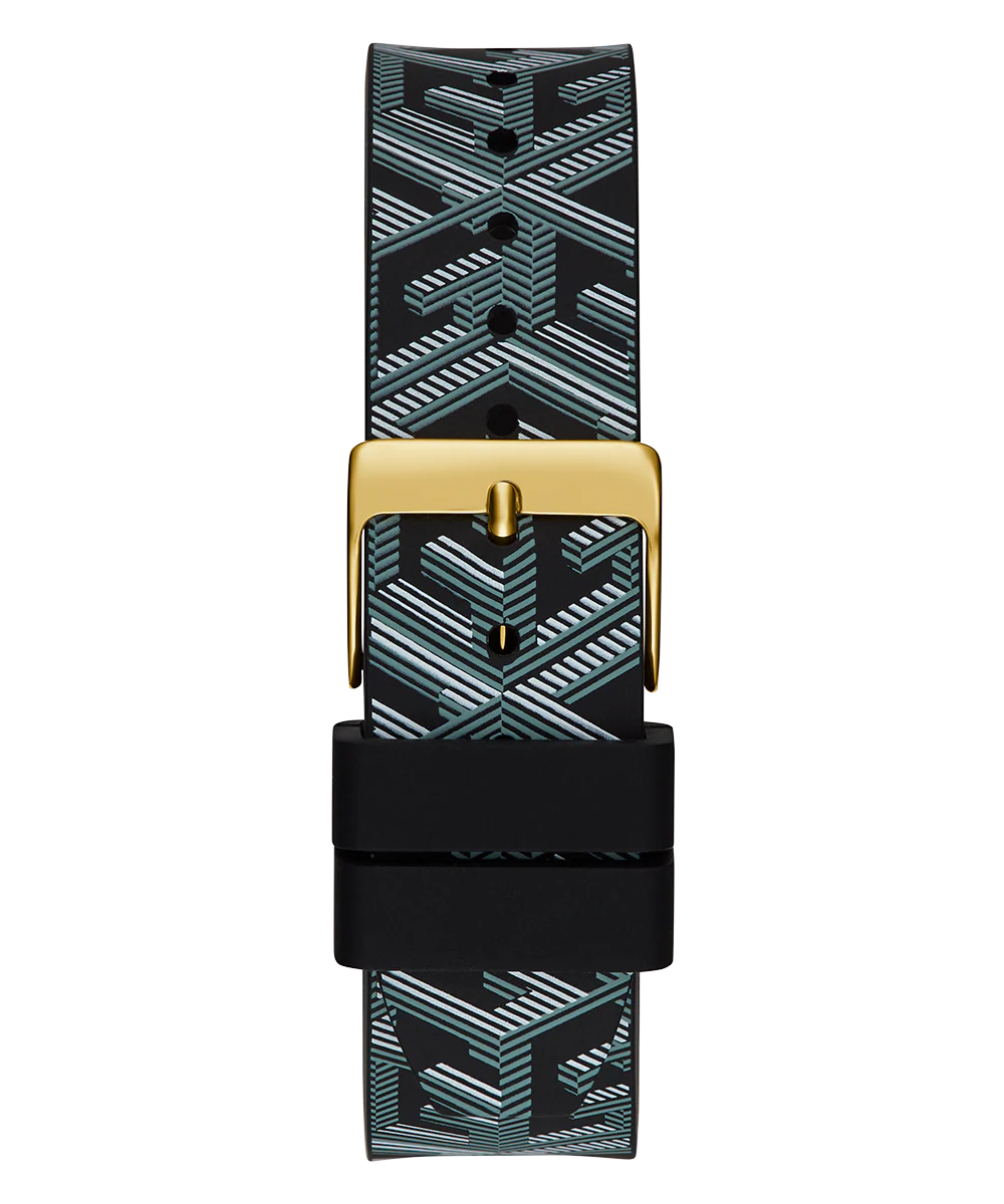 GUESS Ladies Black Gold Tone Analog Watch - Image 8