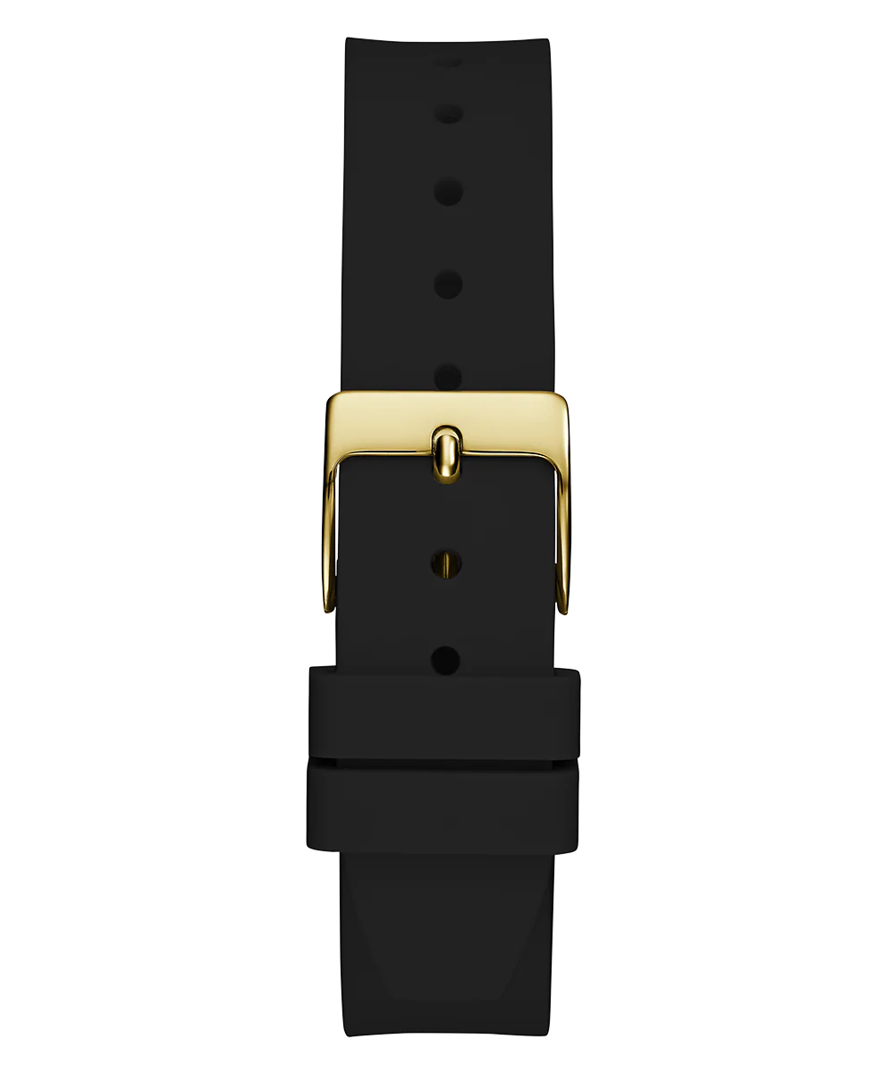 GUESS Ladies Black Gold Tone Analog Watch - Image 9
