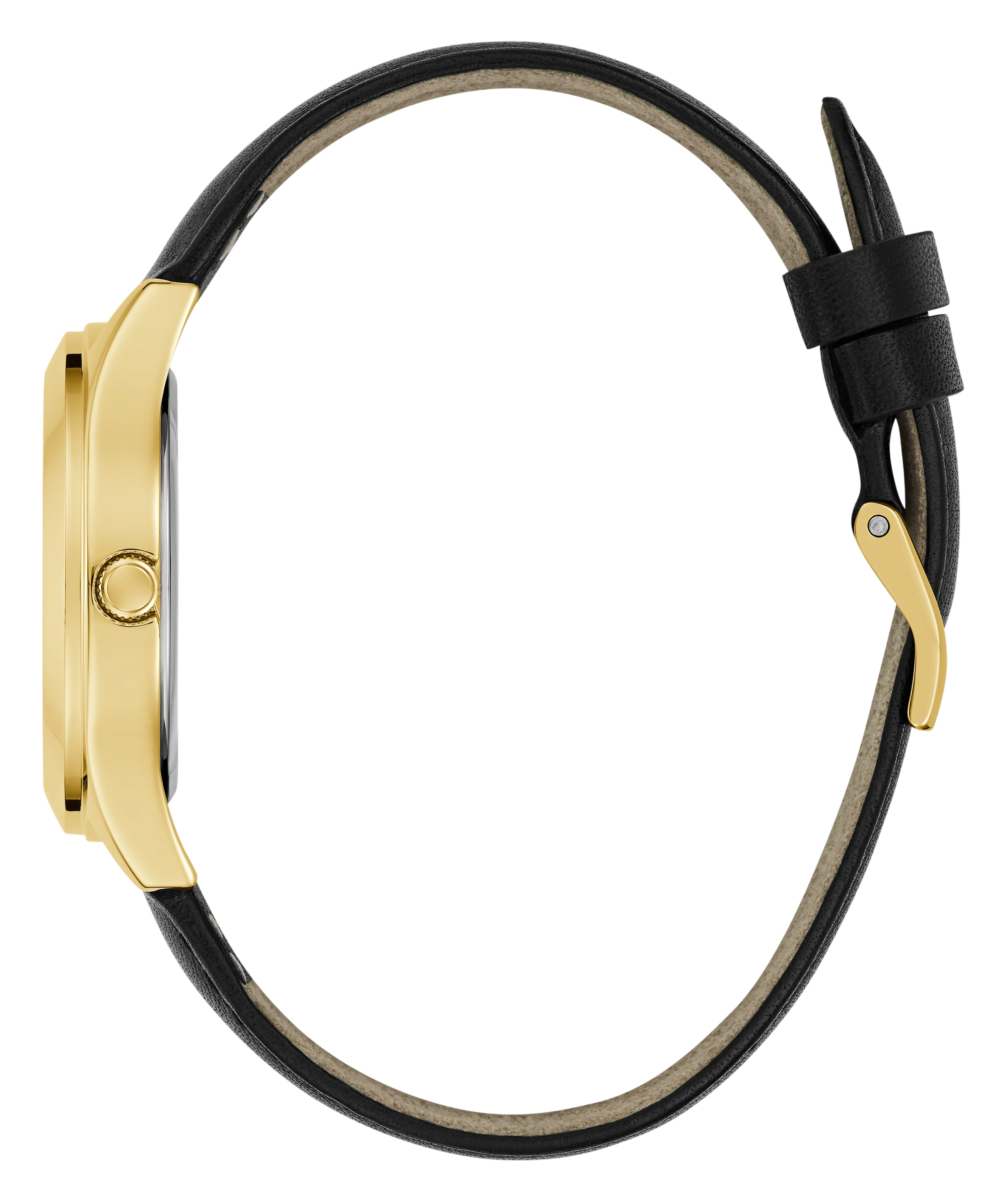 GUESS Ladies Black Gold Tone Analog Watch - Image 9