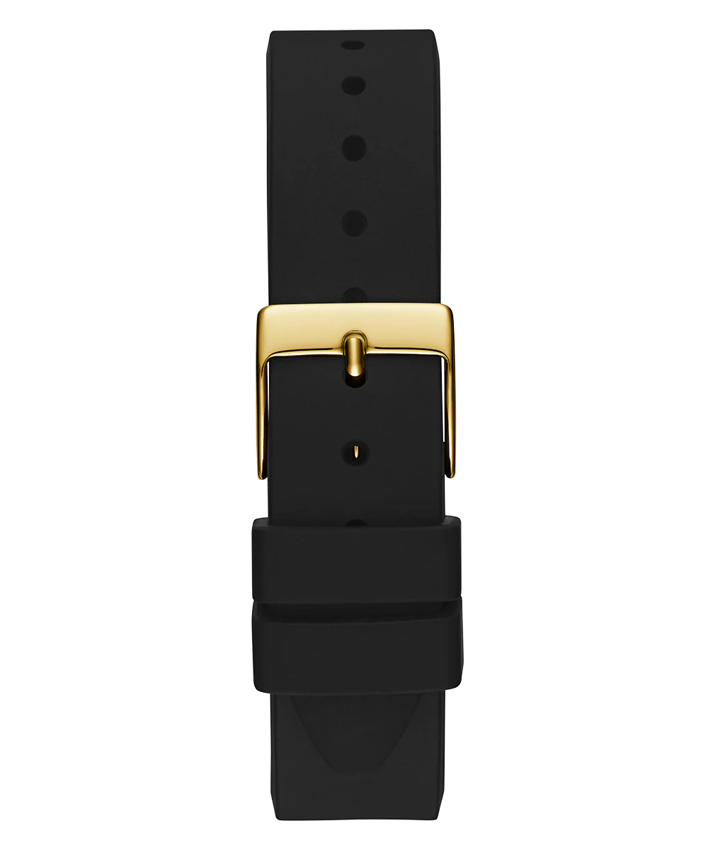 GUESS Ladies Black Gold Tone Analog Watch - Image 8