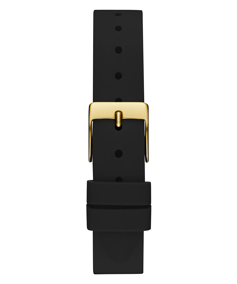 GUESS Ladies Black Gold Tone Analog Watch - Image 8