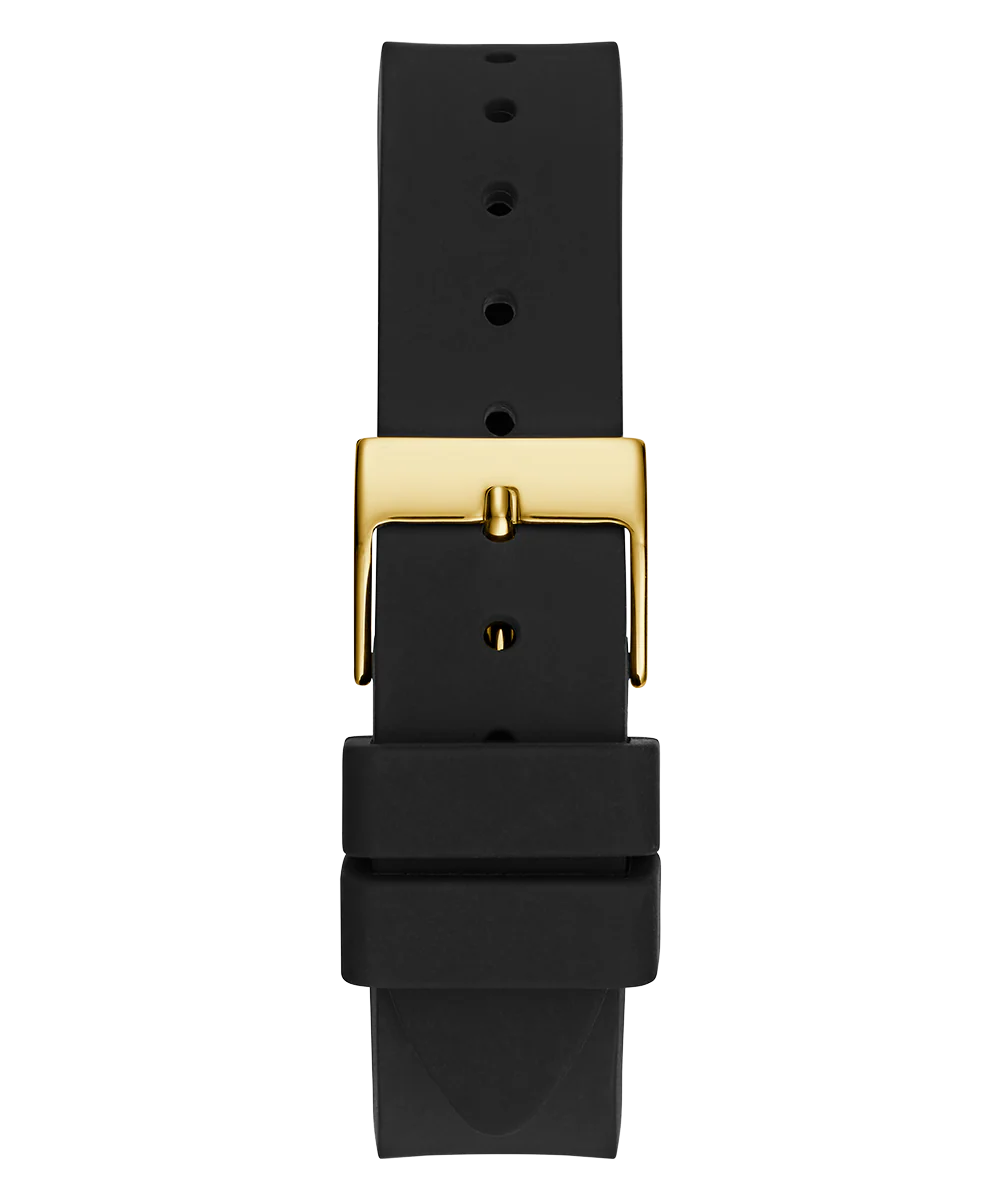 GUESS Ladies Black Gold Tone Analog Watch - Image 9