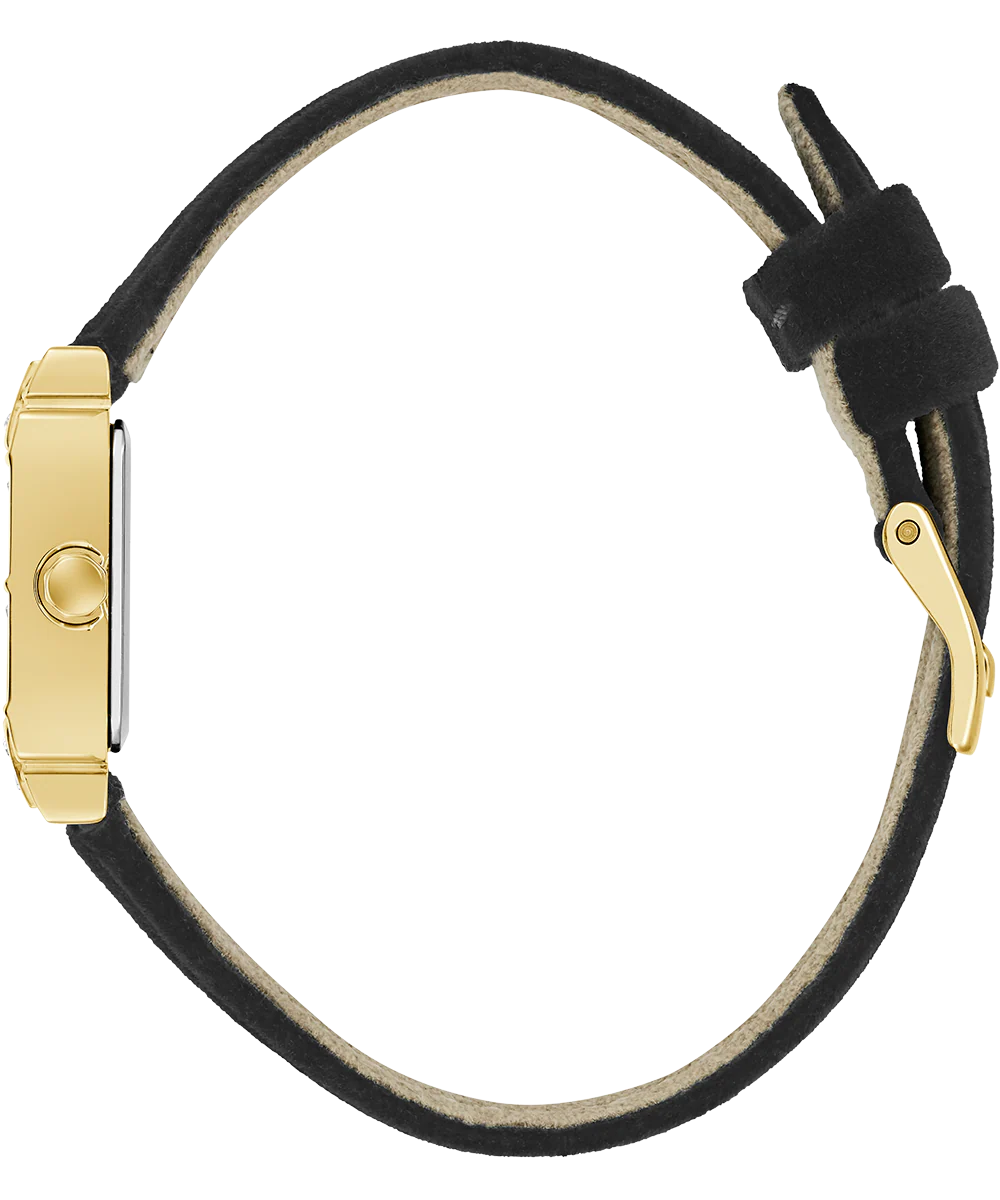 GUESS Ladies Black Gold Tone Analog Watch - Image 9