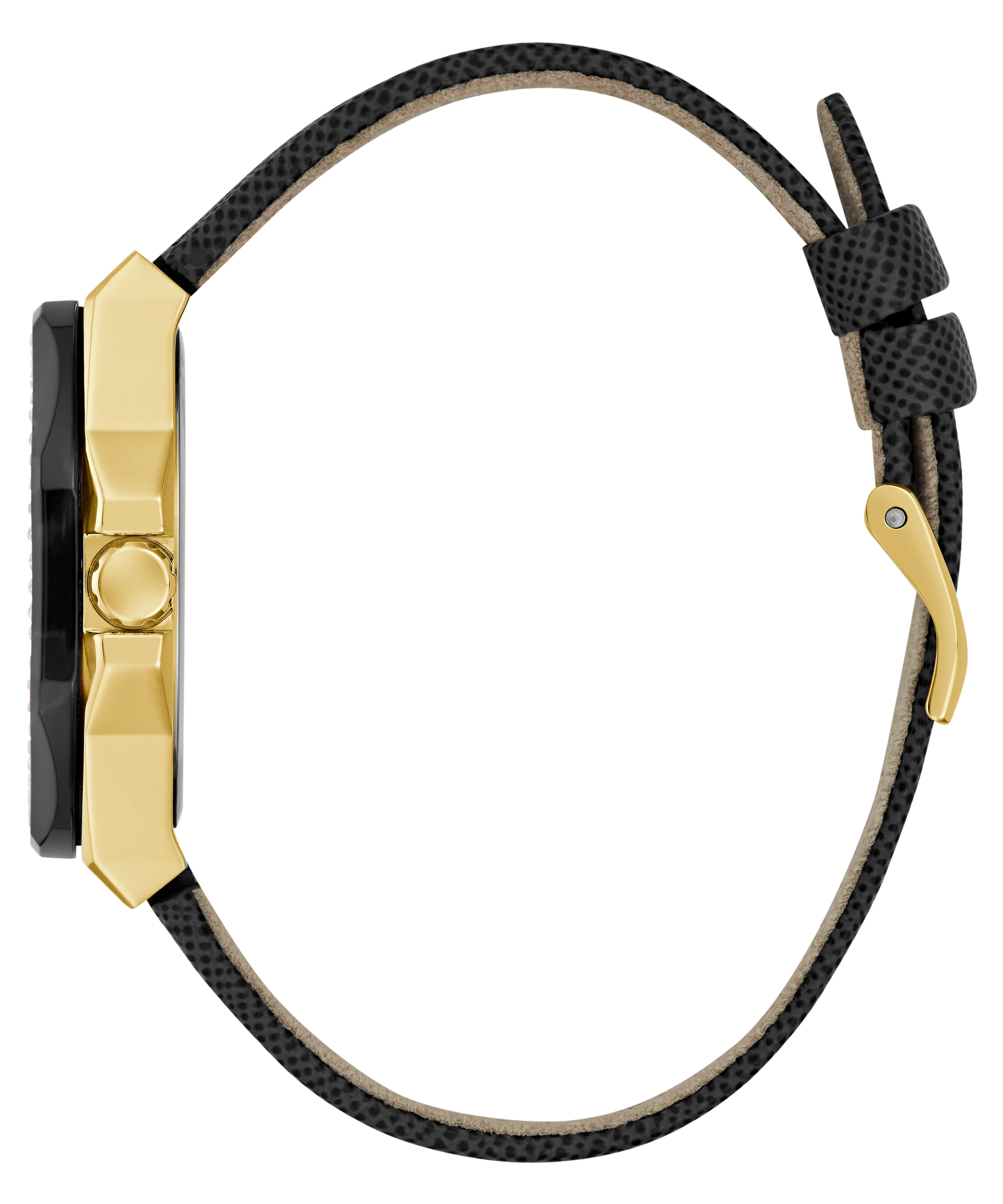 GUESS Ladies Black Gold Tone Multi-function Watch - Image 4