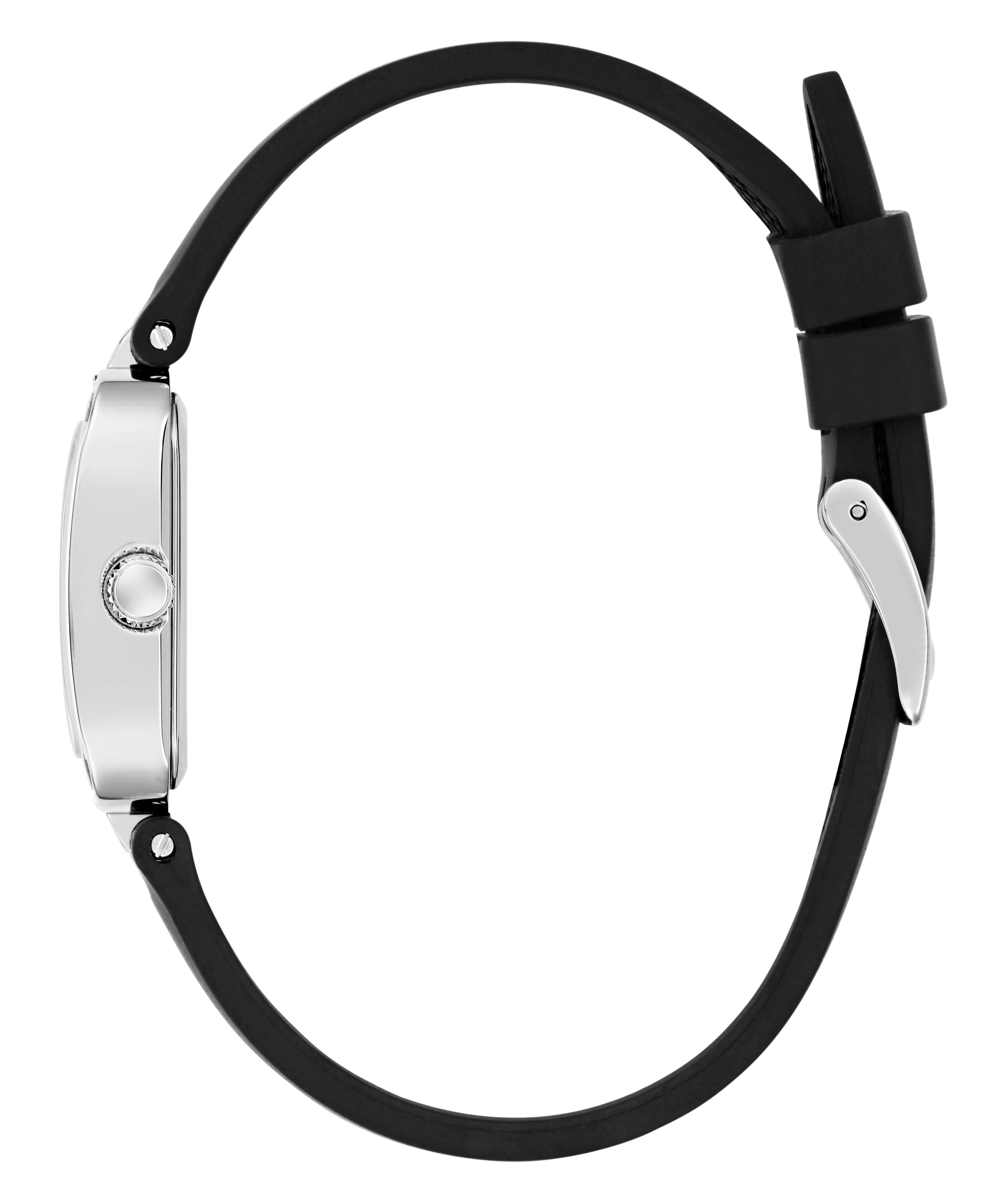 GUESS Ladies Black Silver Tone Analog Watch - Image 7