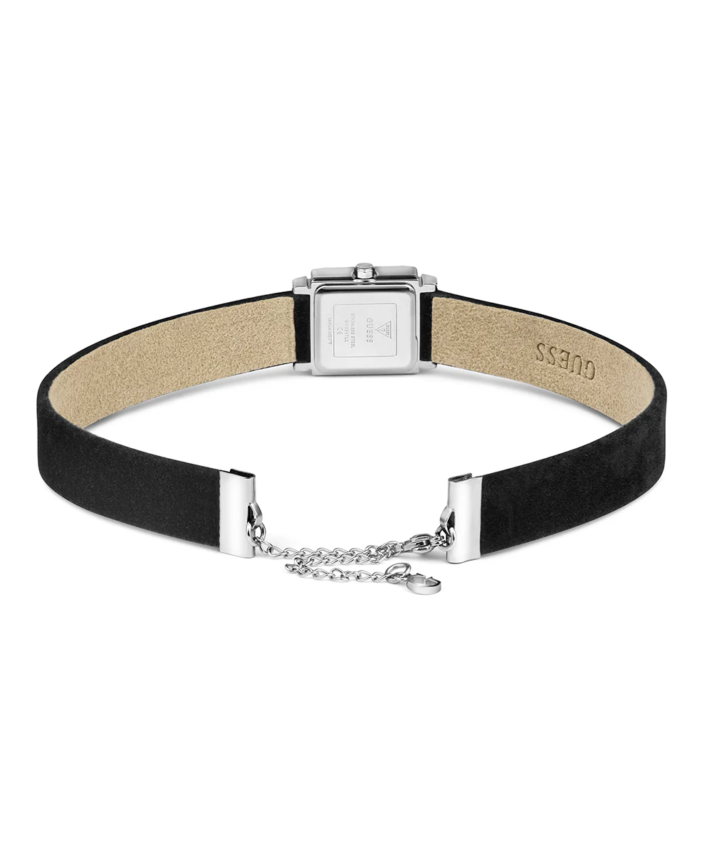GUESS Ladies Black Silver Tone Analog Watch - Image 6