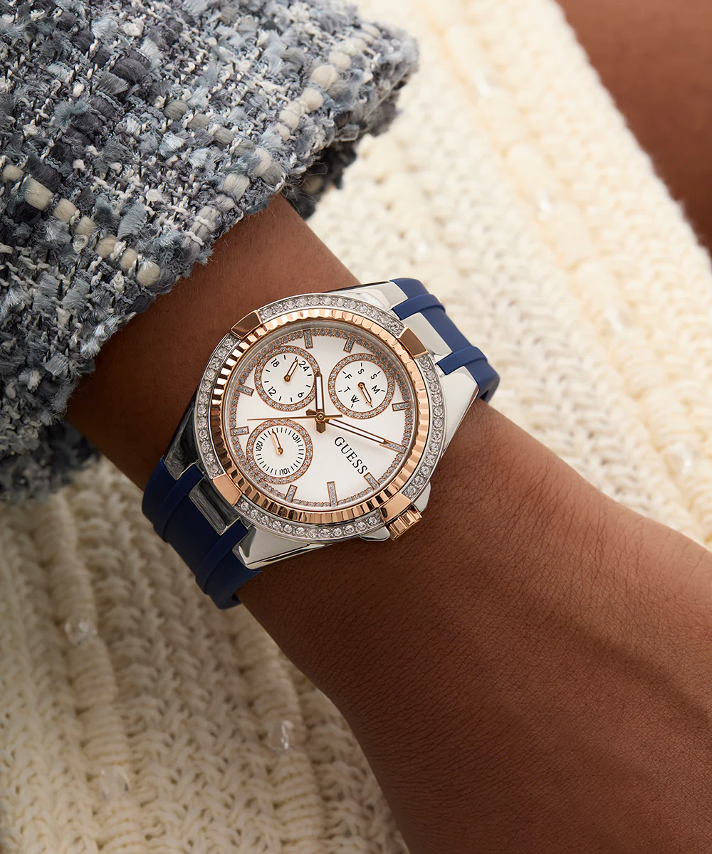 GUESS Ladies Blue 2-Tone Multi-function Watch - Image 6