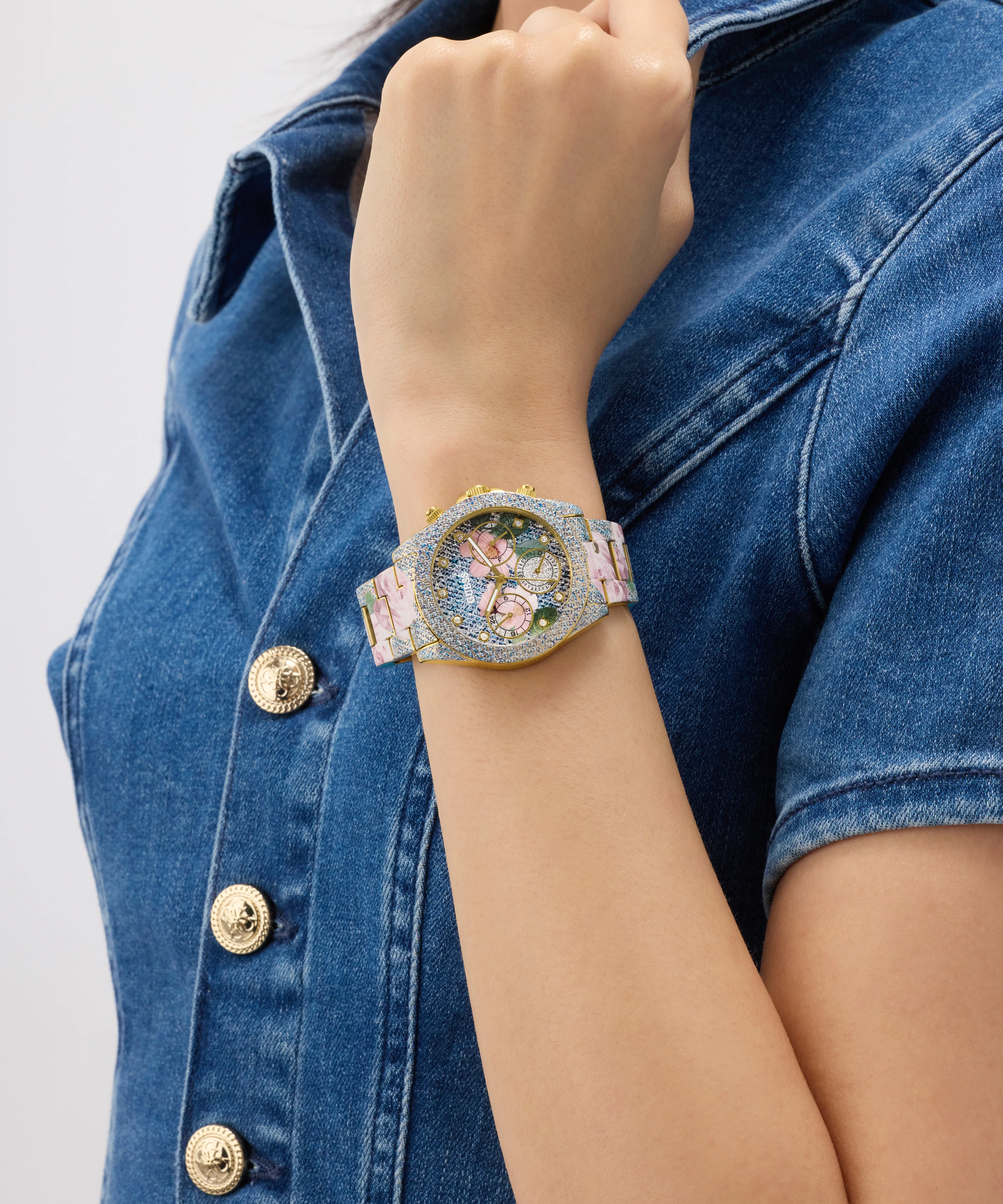 GUESS Ladies Blue Analog Watch - Image 3
