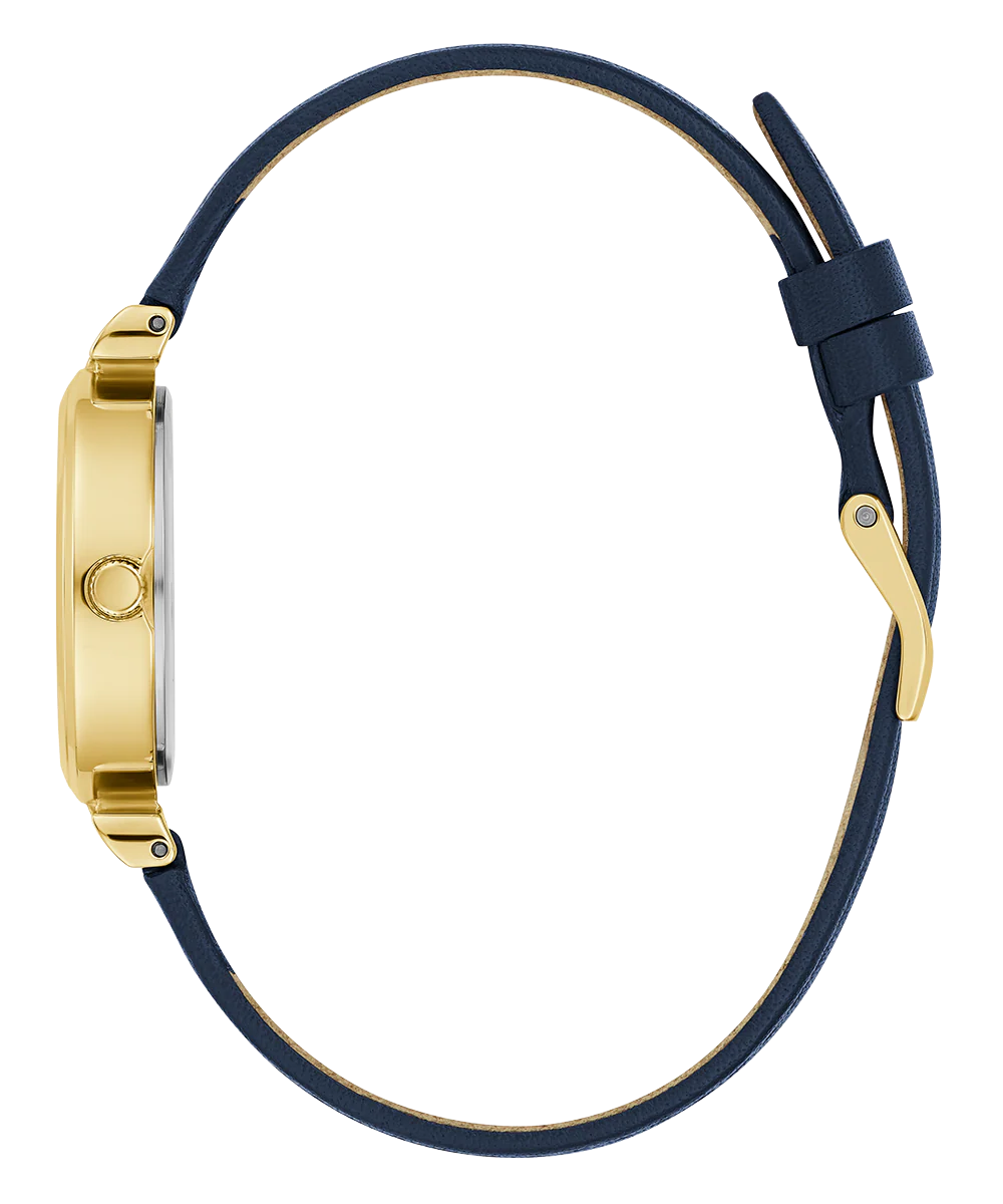 GUESS Ladies Blue Gold Tone Analog Watch - Image 8