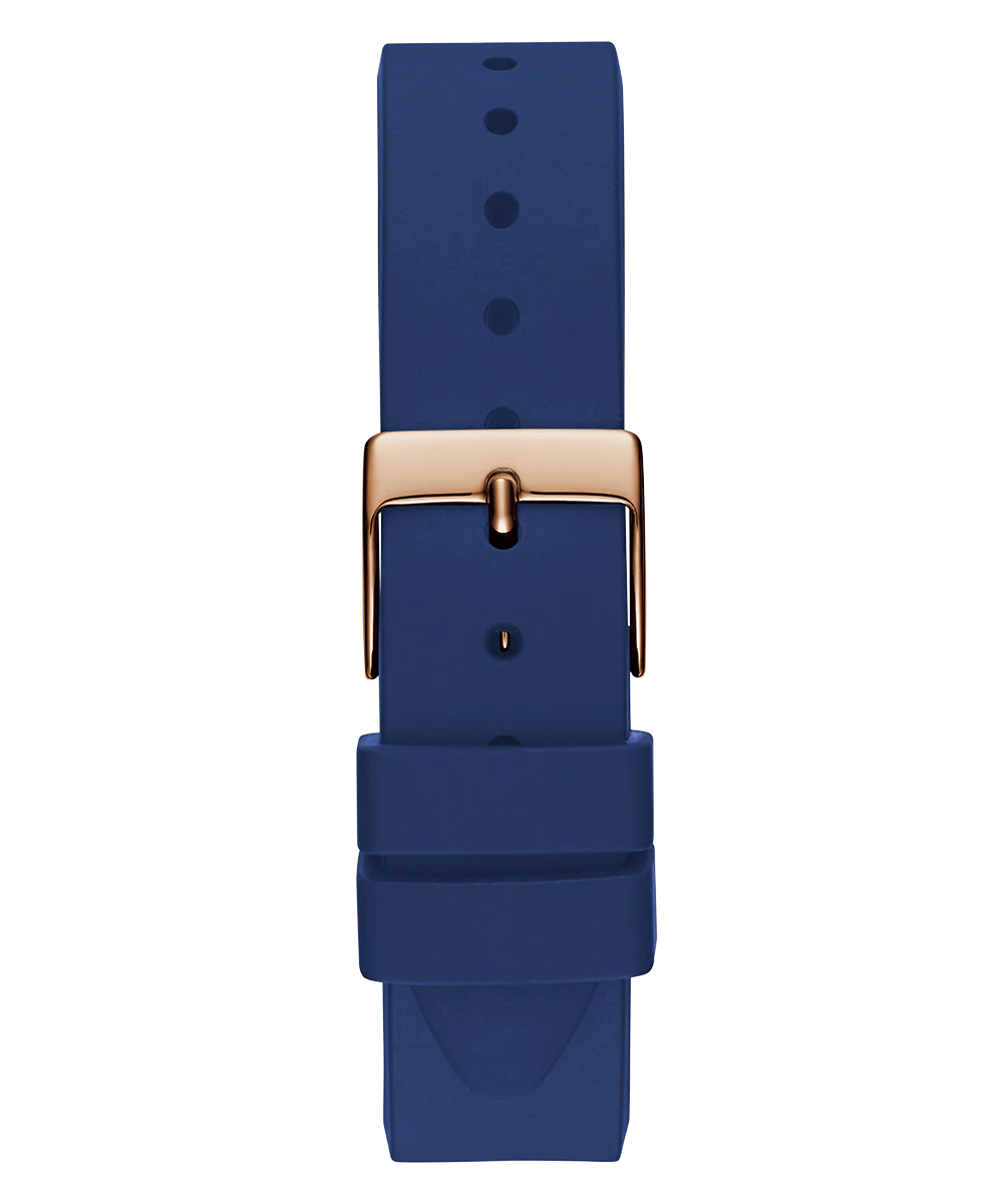 GUESS Ladies Blue Rose Gold Tone Analog Watch - Image 5
