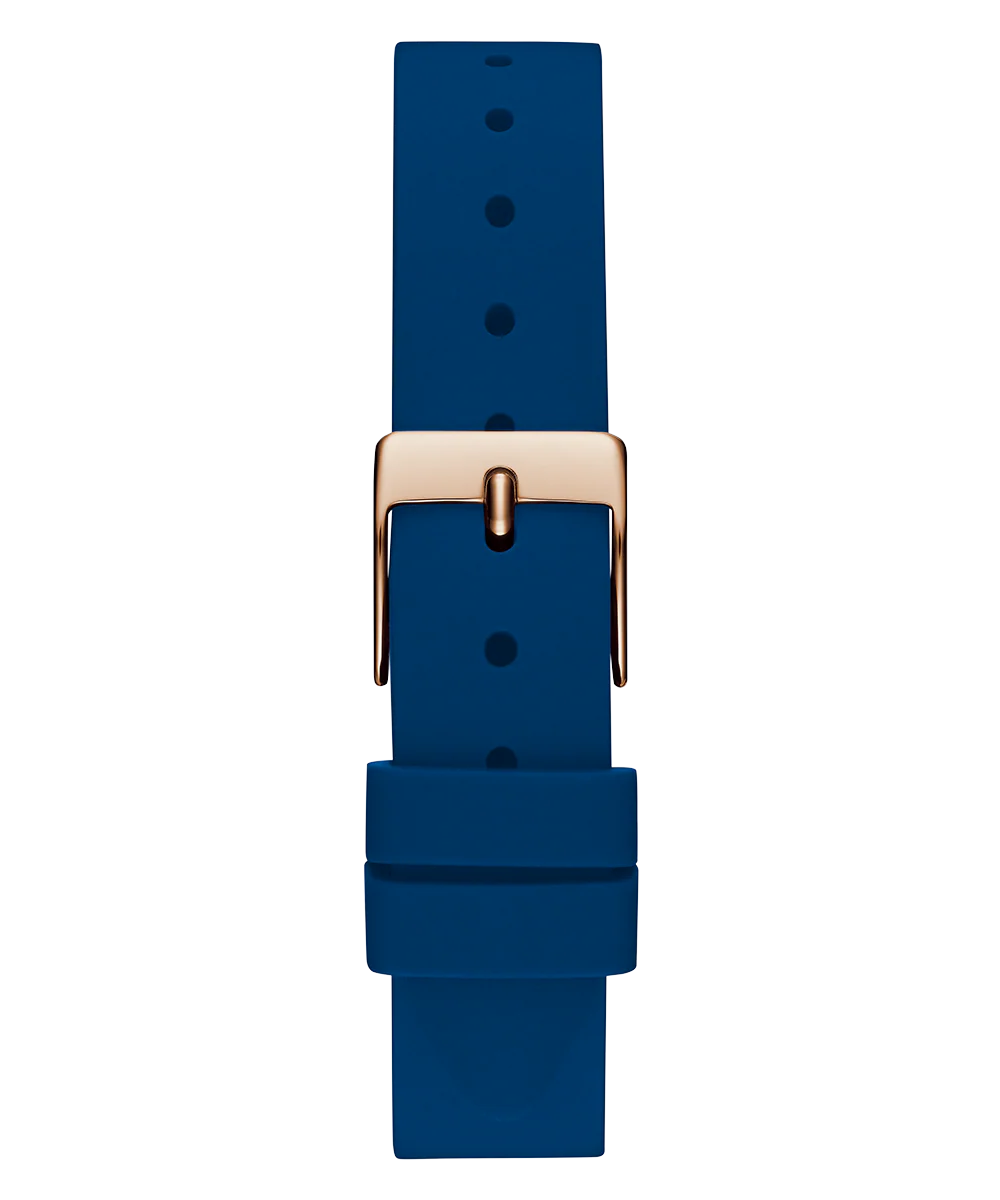 GUESS Ladies Blue Rose Gold Tone Analog Watch - Image 8