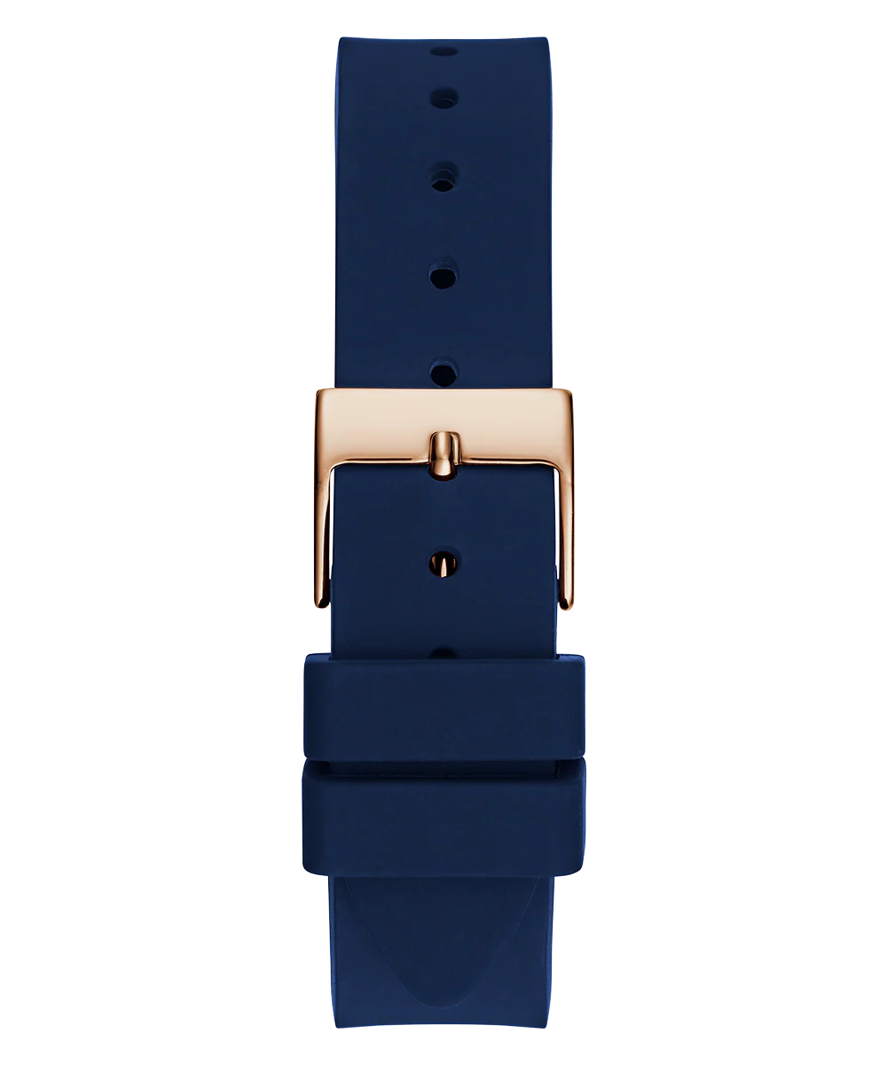 GUESS Ladies Blue Rose Gold Tone Analog Watch - Image 9