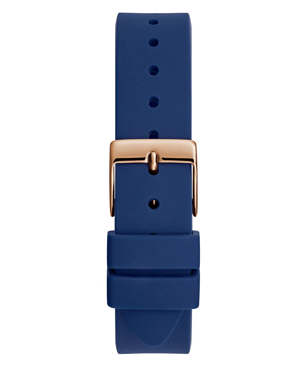 GUESS Ladies Blue Rose Gold Tone Analog Watch - Image 5