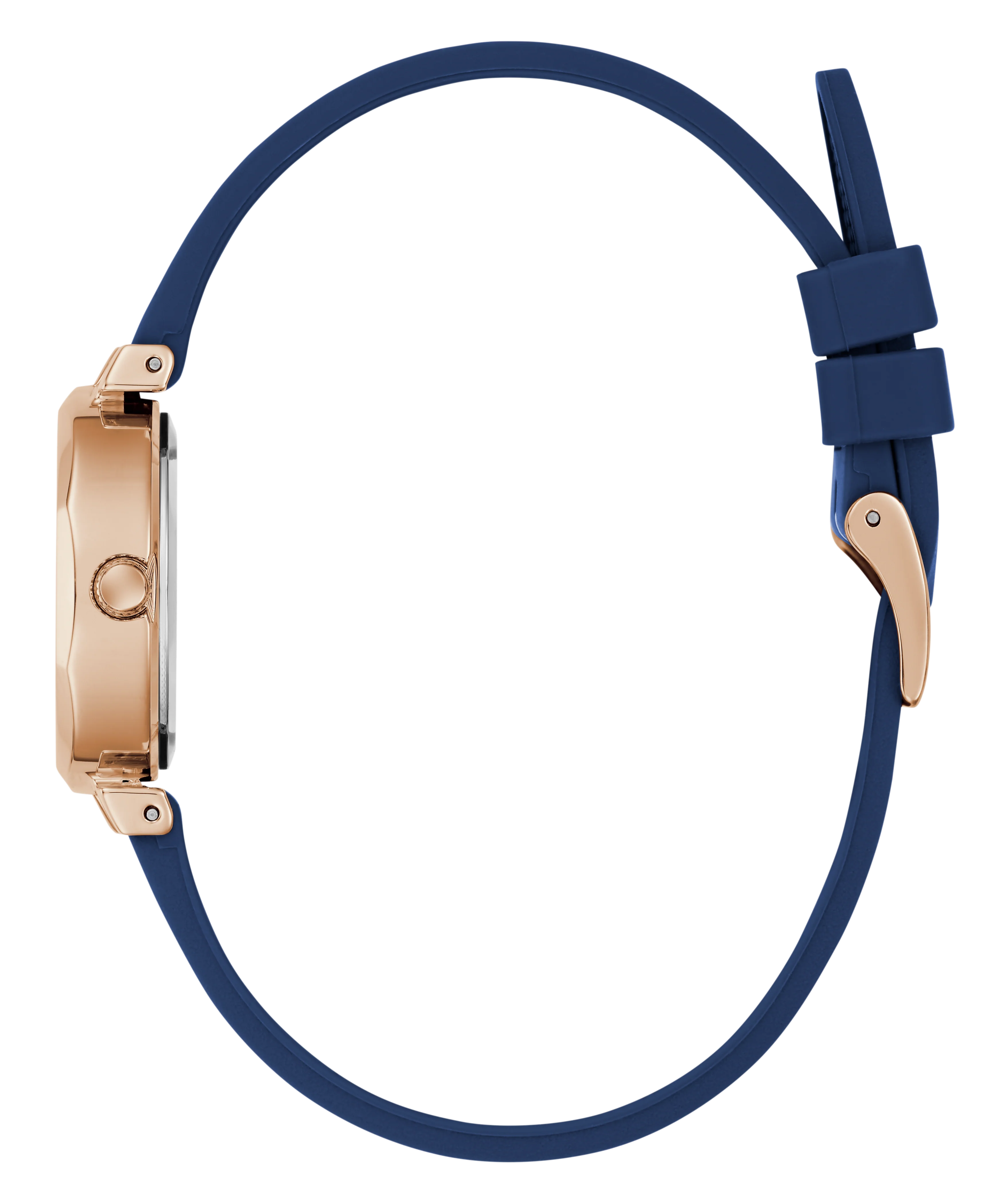 GUESS Ladies Blue Rose Gold Tone Analog Watch - Image 8