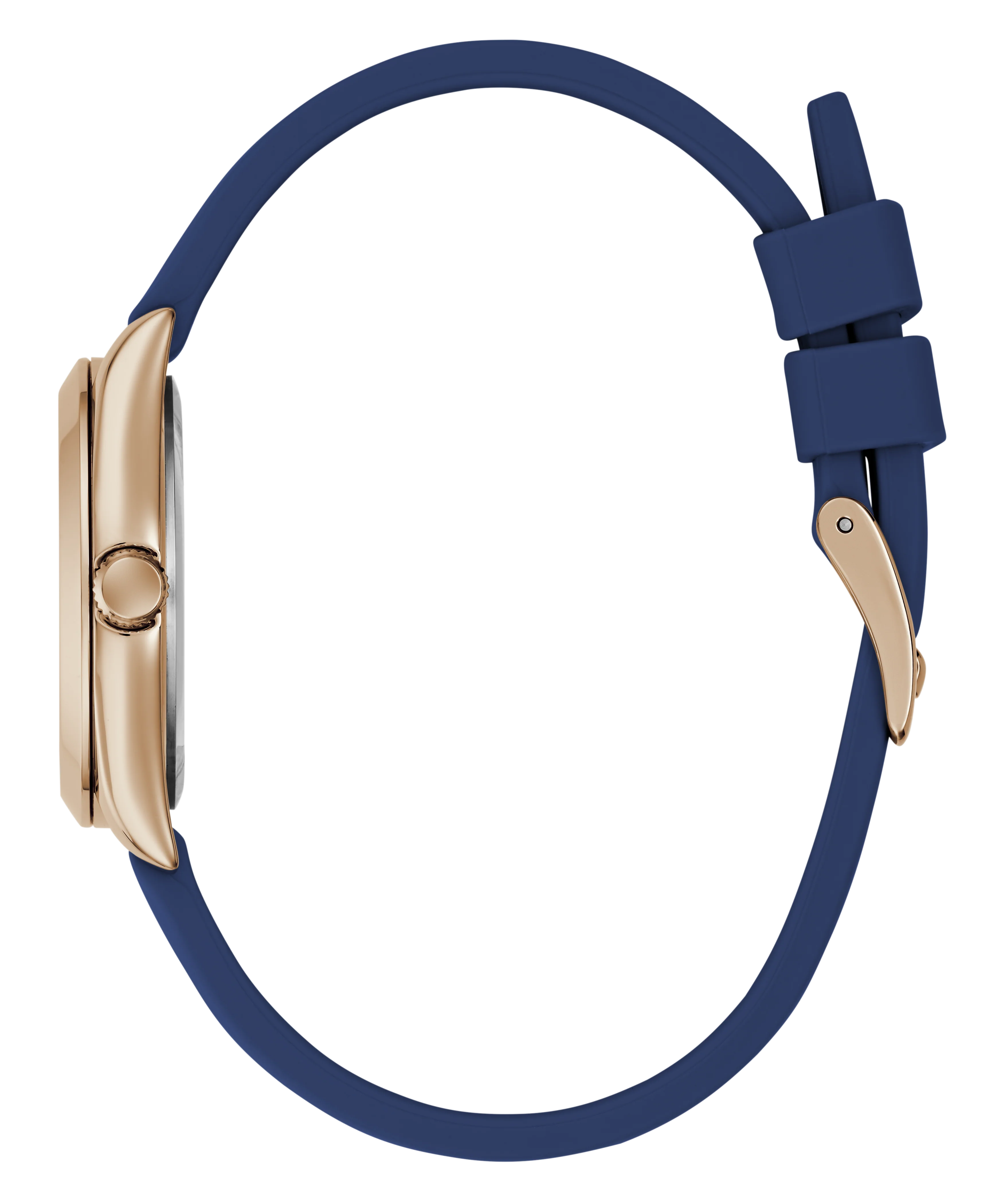 GUESS Ladies Blue Rose Gold Tone Analog Watch - Image 7