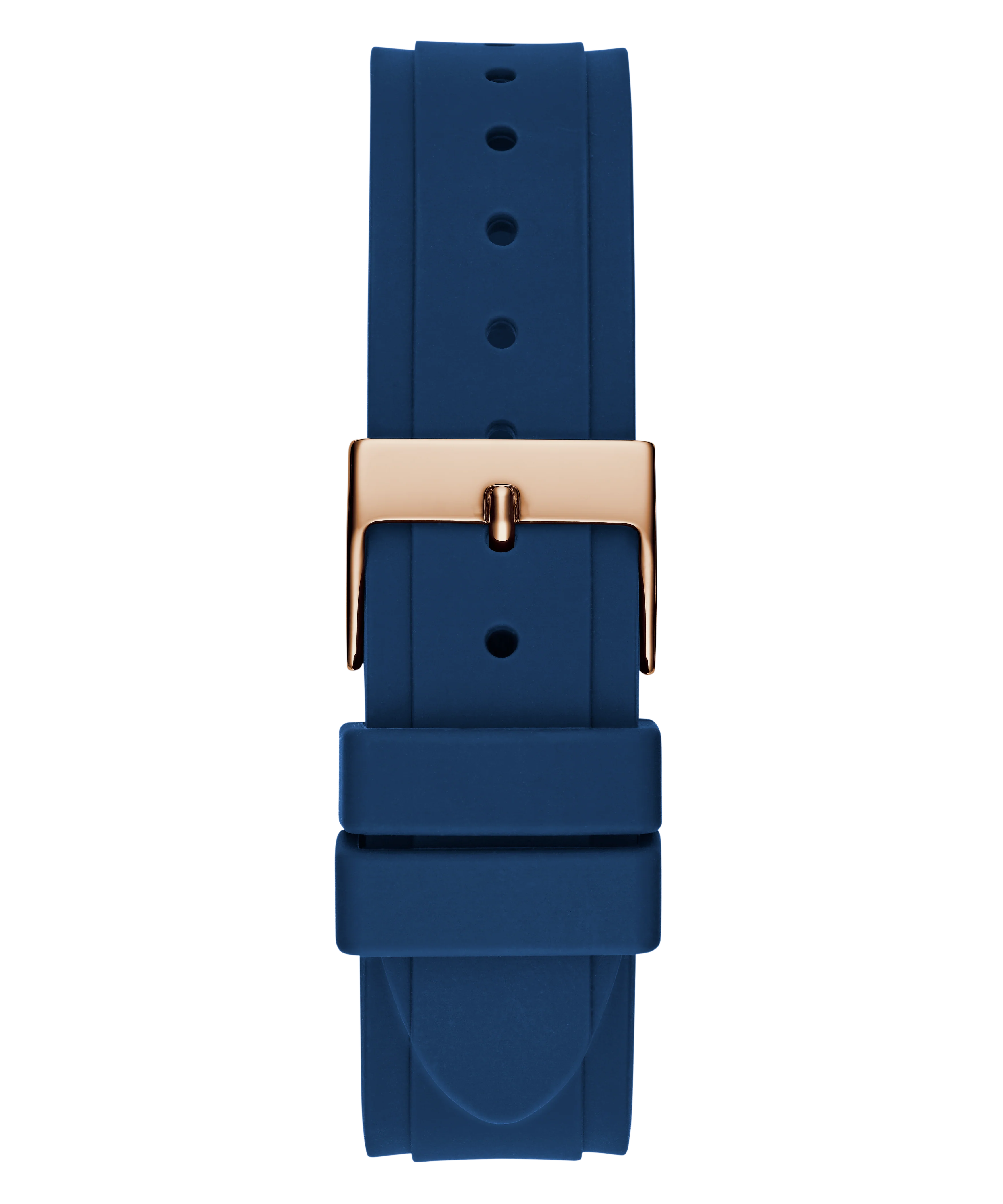 GUESS Ladies Blue Rose Gold Tone Multi-function Watch - Image 8