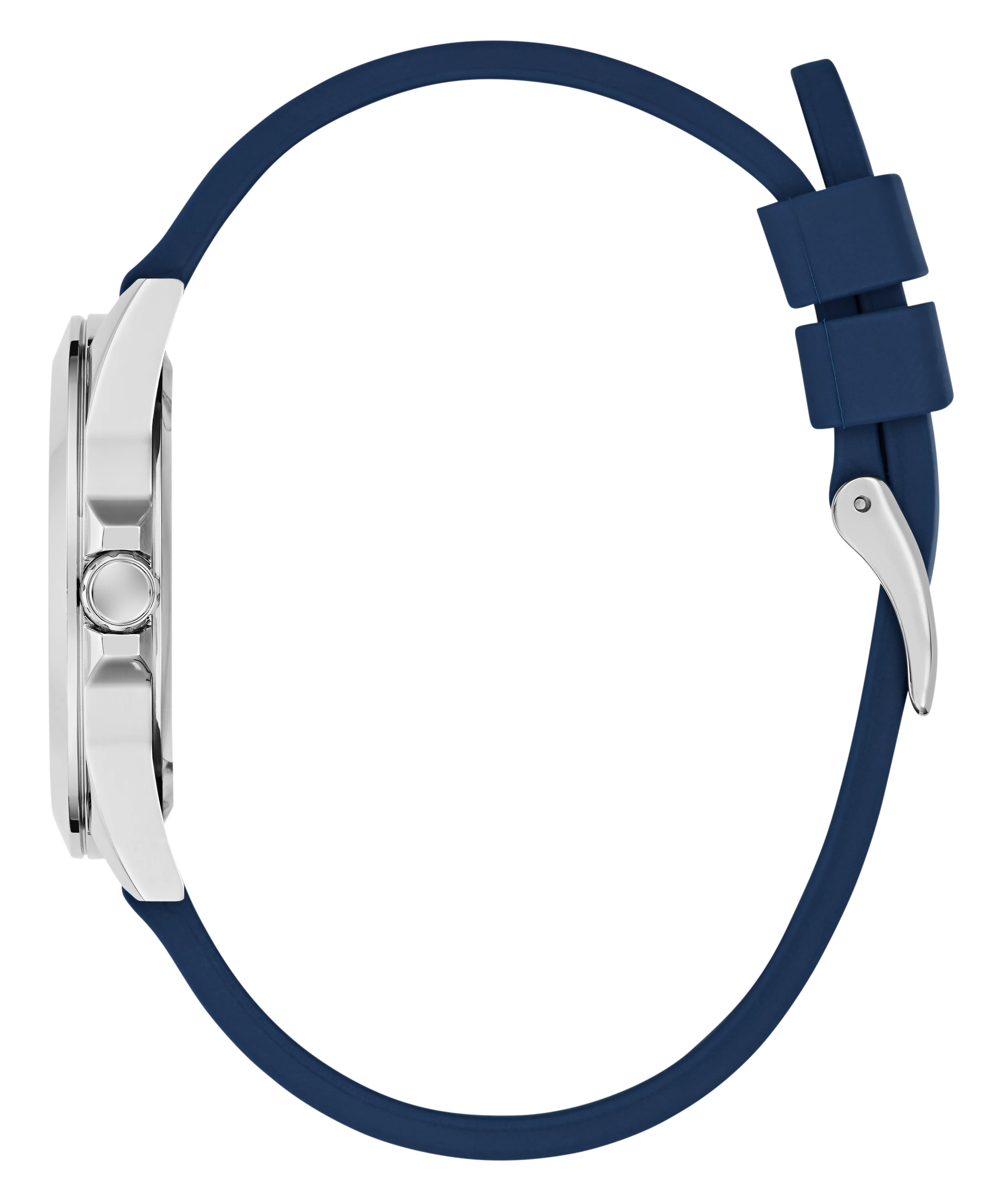 GUESS Ladies Blue Silver Tone Analog Watch - Image 6
