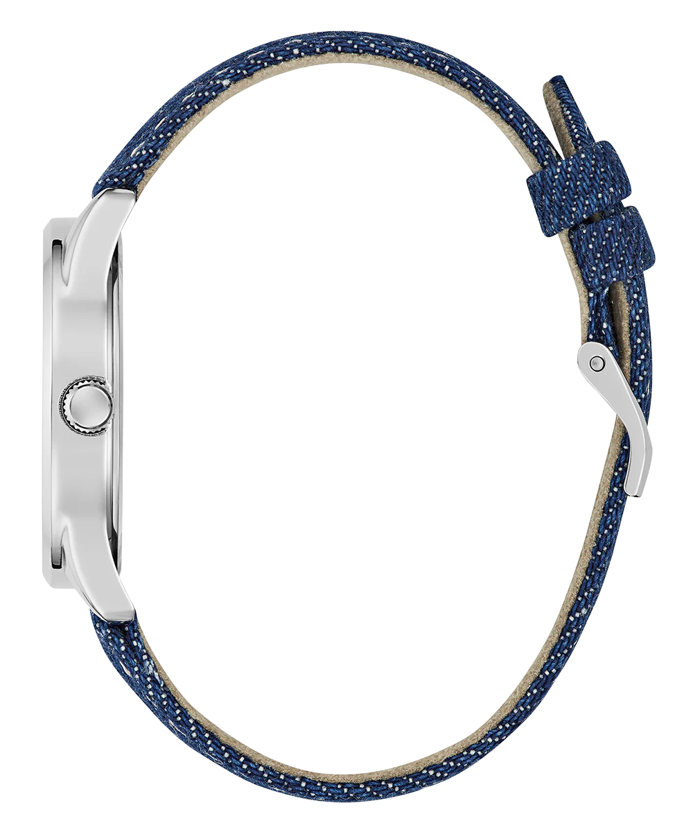 GUESS Ladies Blue Silver Tone Analog Watch - Image 7