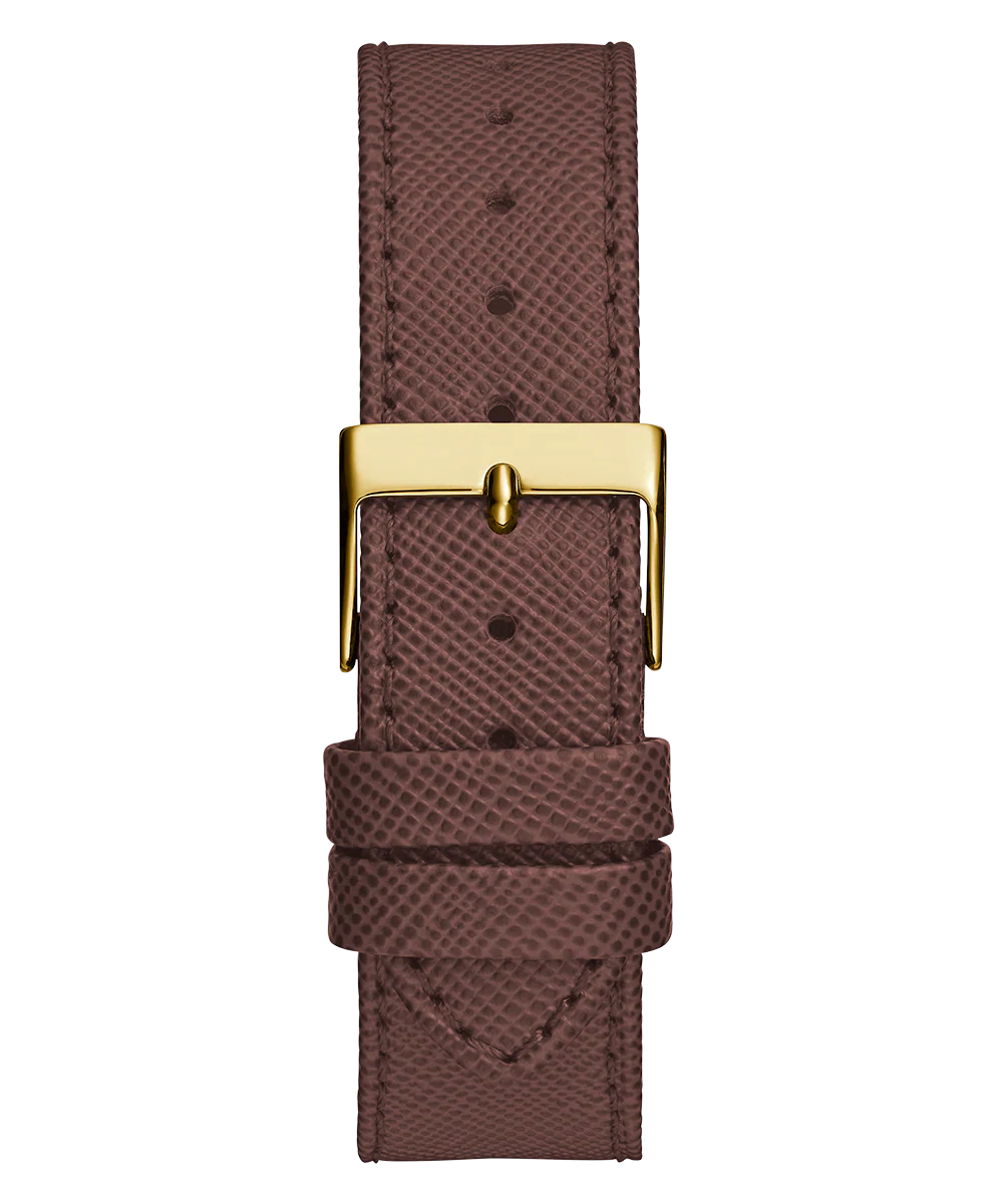 GUESS Ladies Brown Gold Tone Multi-function Watch - Image 8