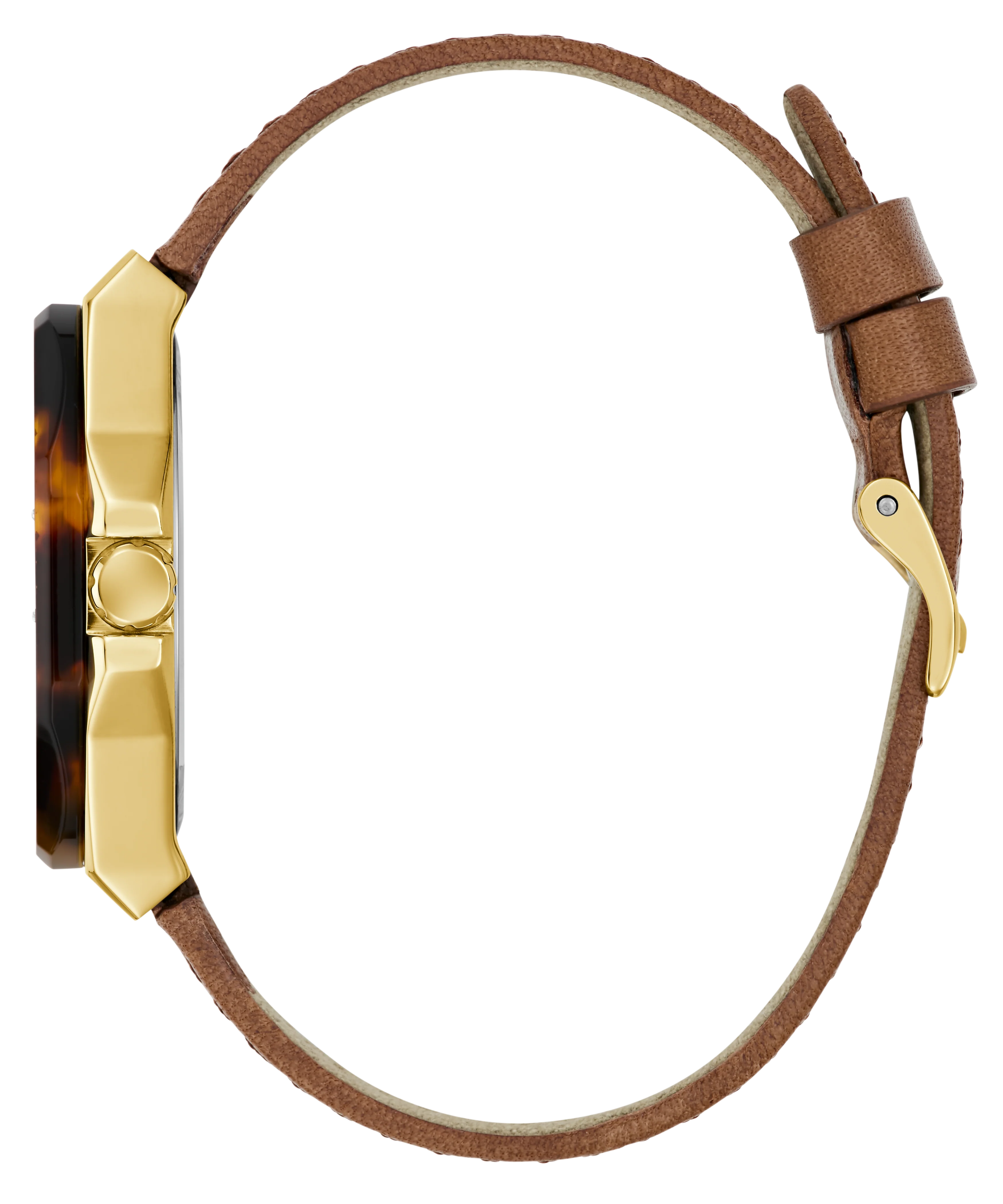 GUESS Ladies Brown Gold Tone Multi-function Watch - Image 5