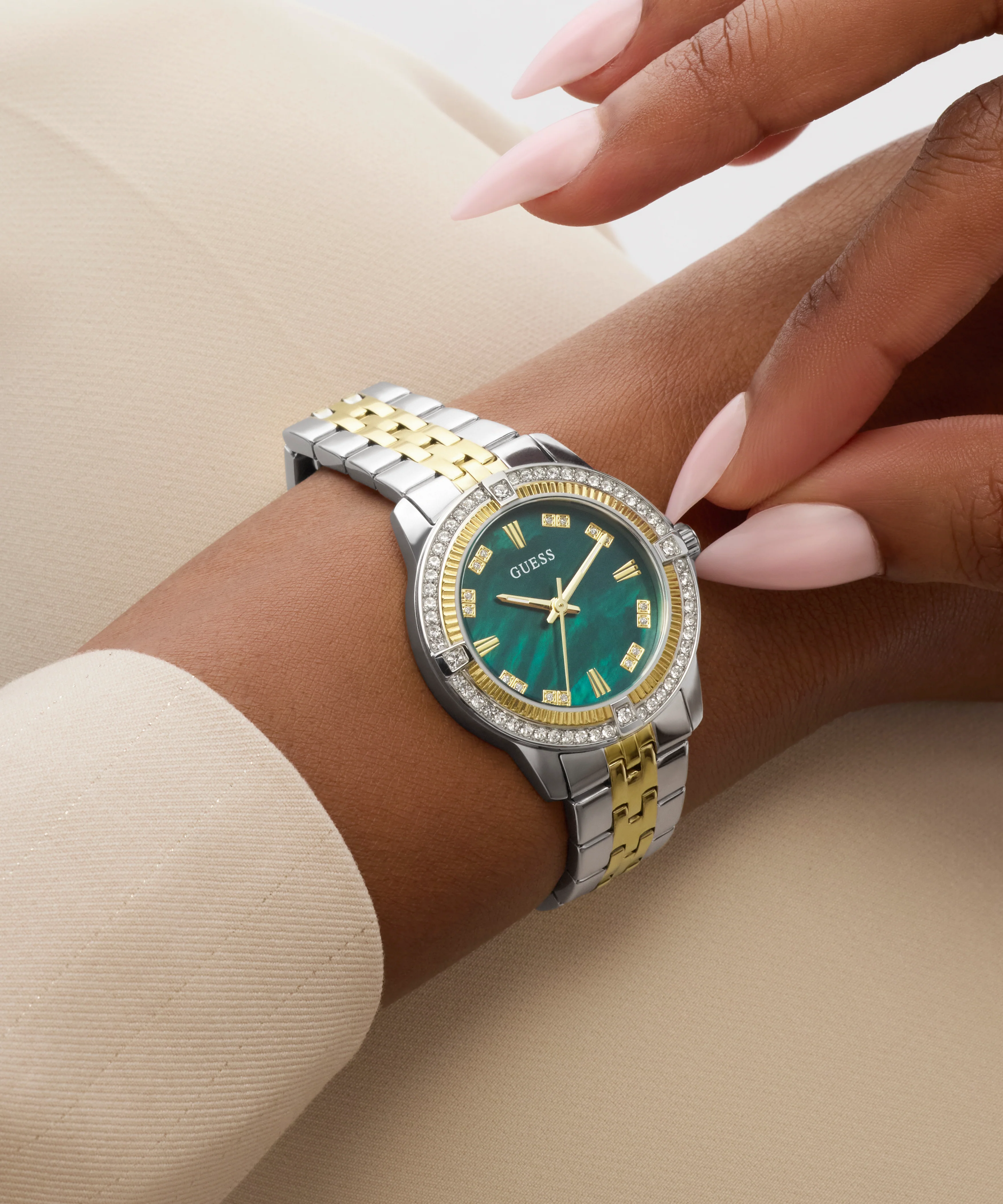 GUESS Ladies Colette 2-Tone Analog Watch - Image 3