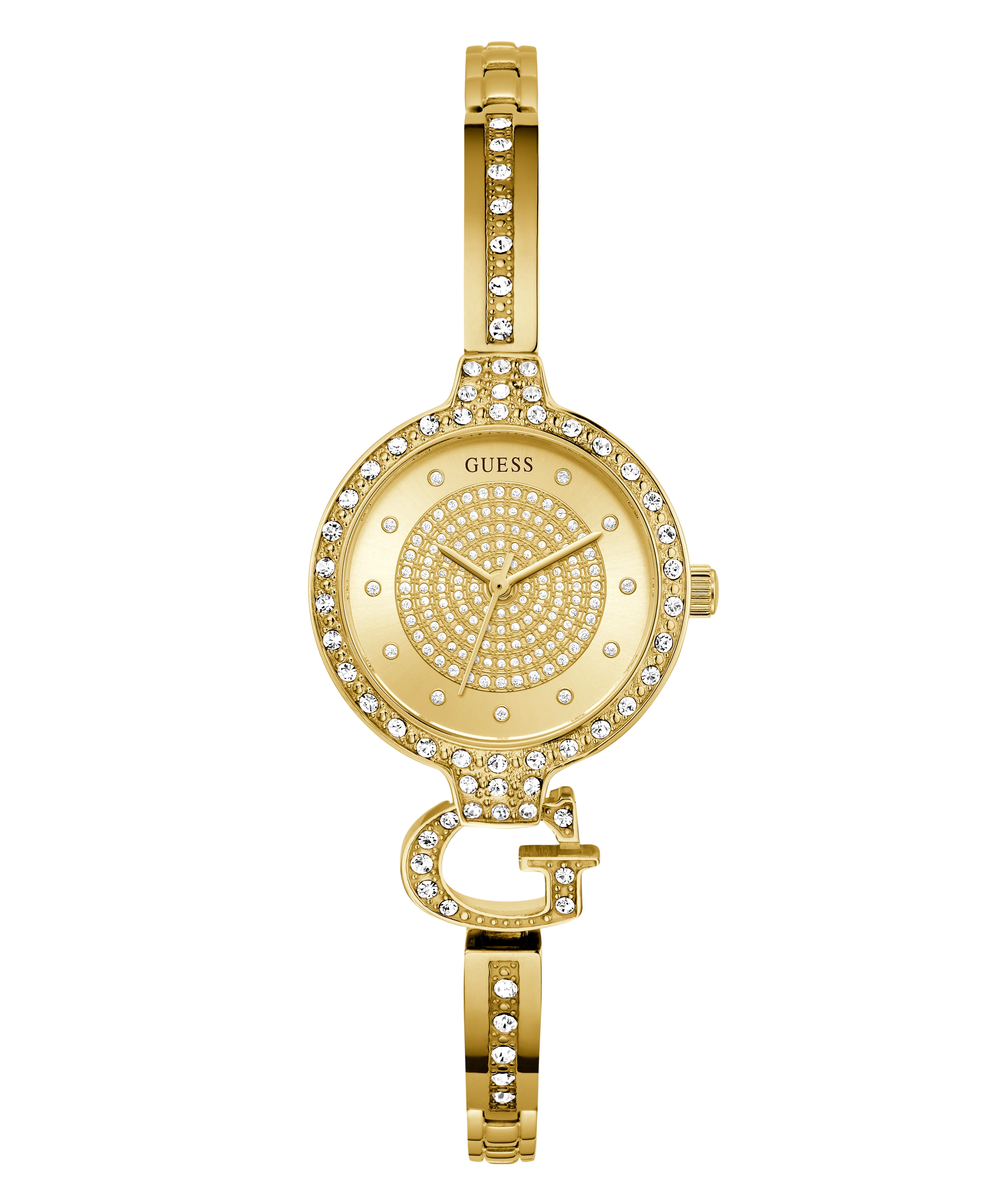 GUESS Ladies Giselle Gold Tone Analog Watch - Image 4