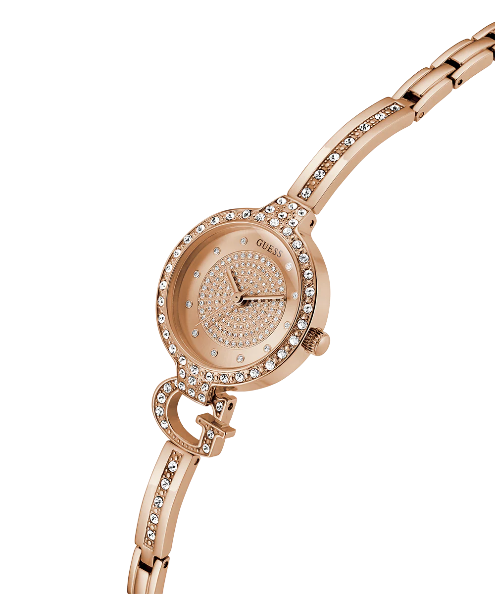GUESS Ladies Giselle Rose Gold Tone Analog Watch - Image 2