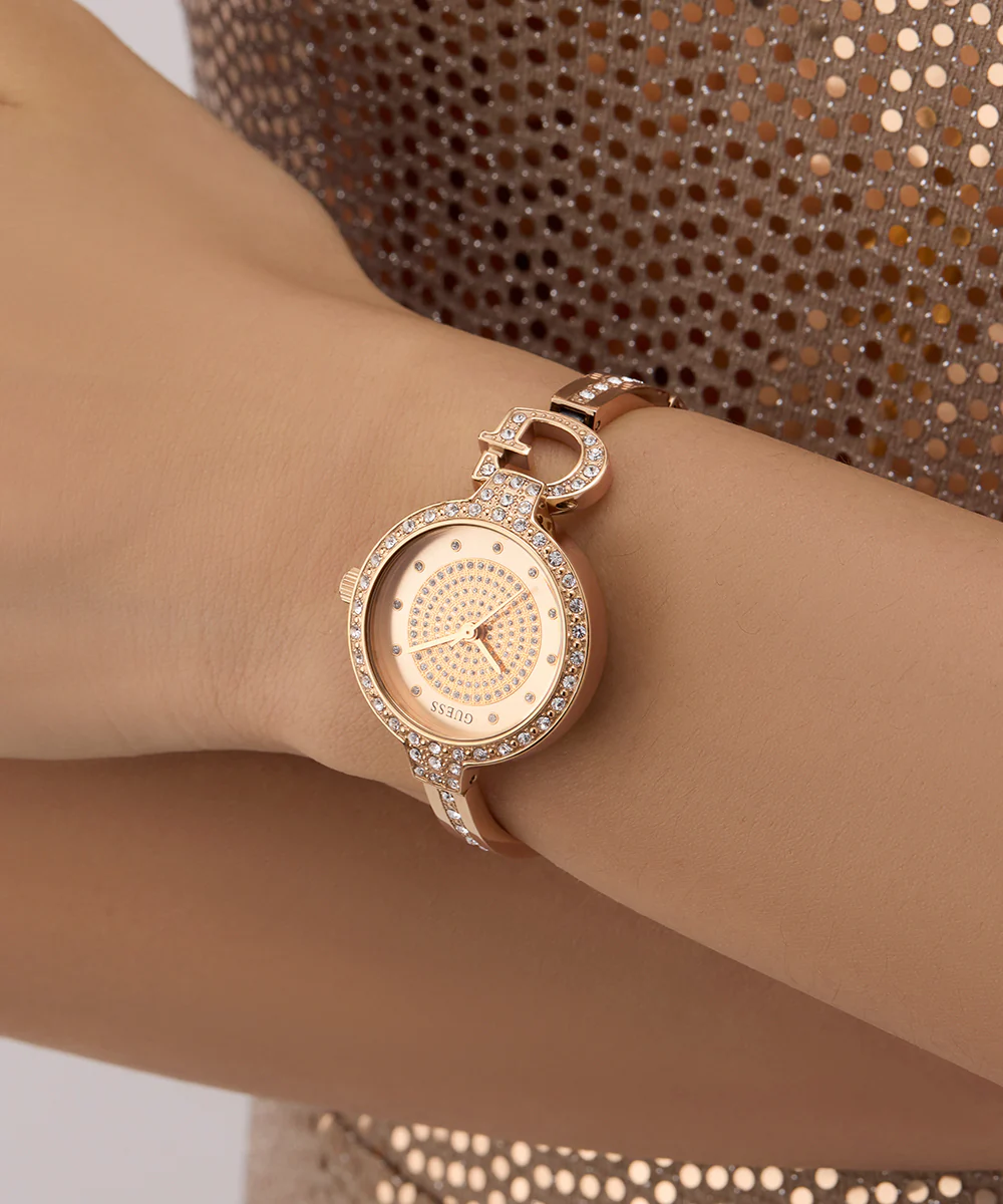 GUESS Ladies Giselle Rose Gold Tone Analog Watch - Image 6