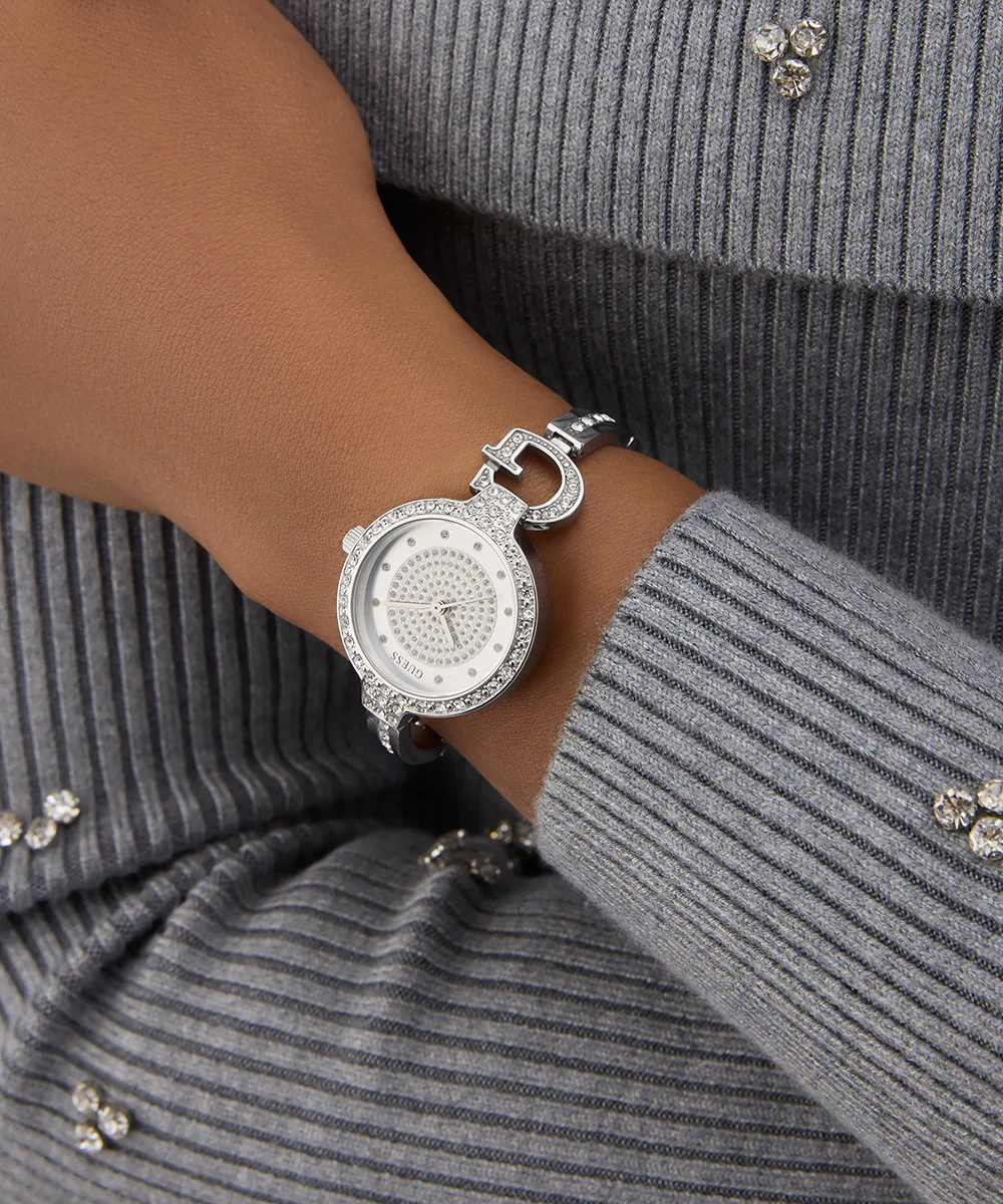GUESS Ladies Giselle Silver Tone Analog Watch - Image 3