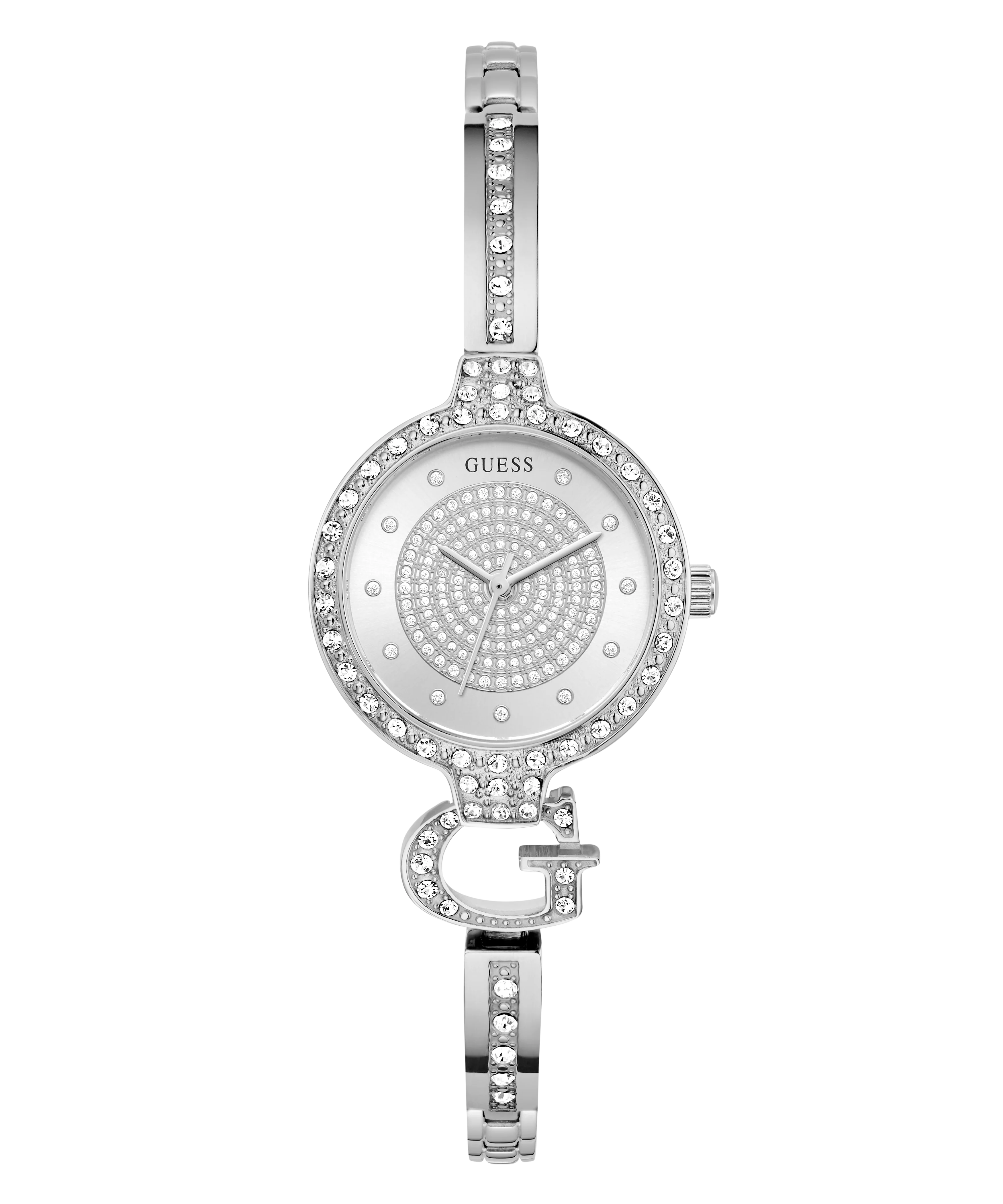 GUESS Ladies Giselle Silver Tone Analog Watch - Image 4