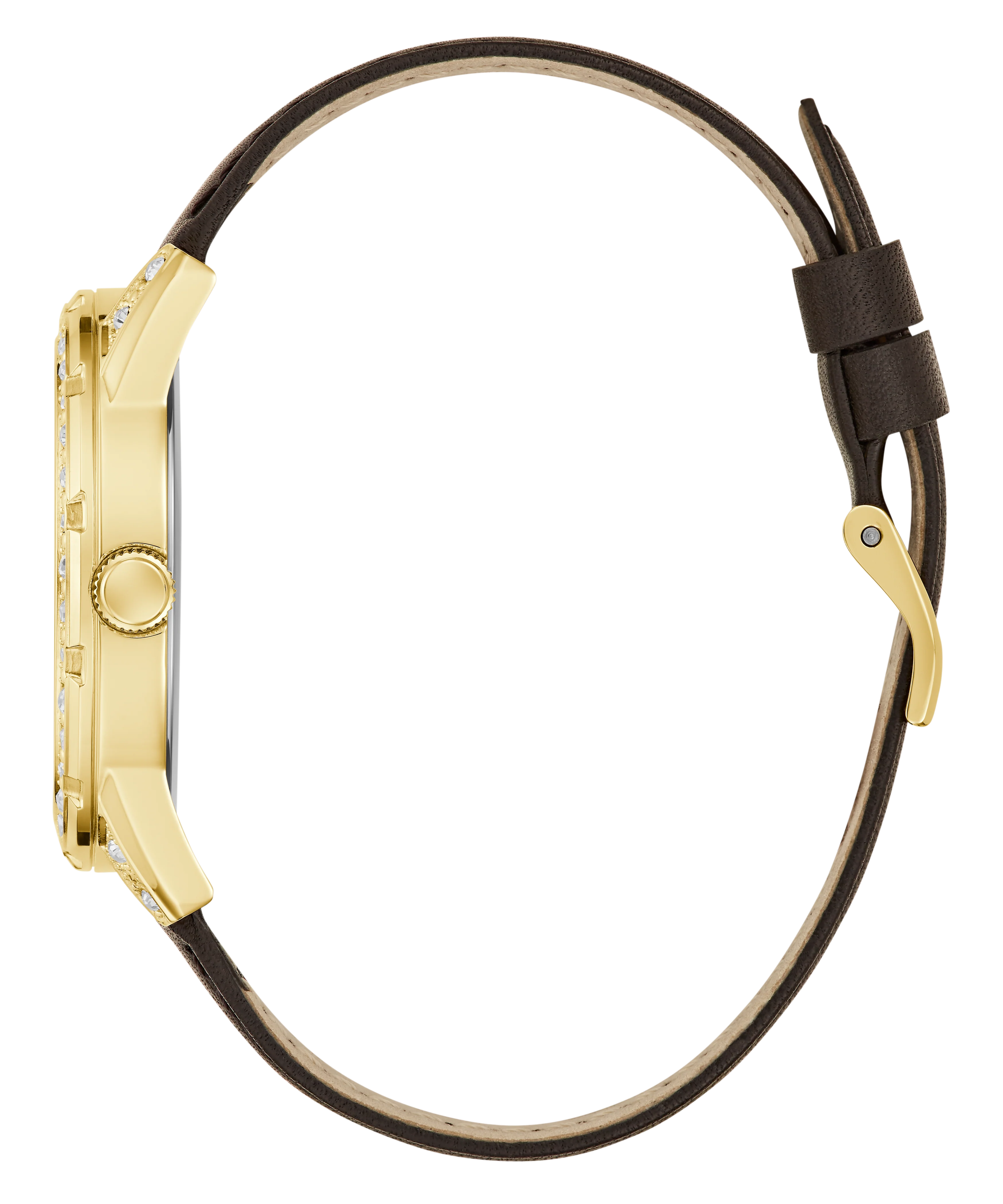 GUESS Ladies Gold Tone Analog Watch Gift Set - Image 2