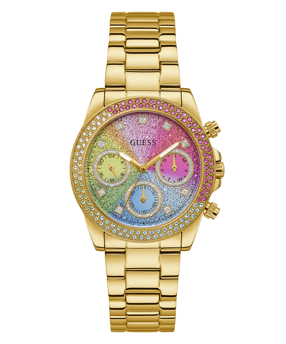 GUESS Ladies Gold Tone Analog Watch - Image 4