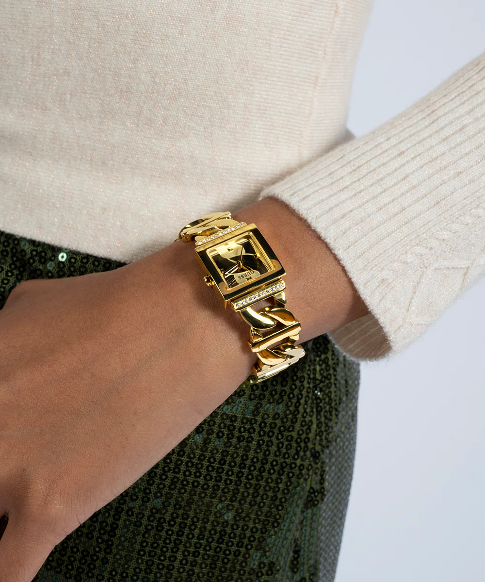 GUESS Ladies Gold Tone Analog Watch - Image 4
