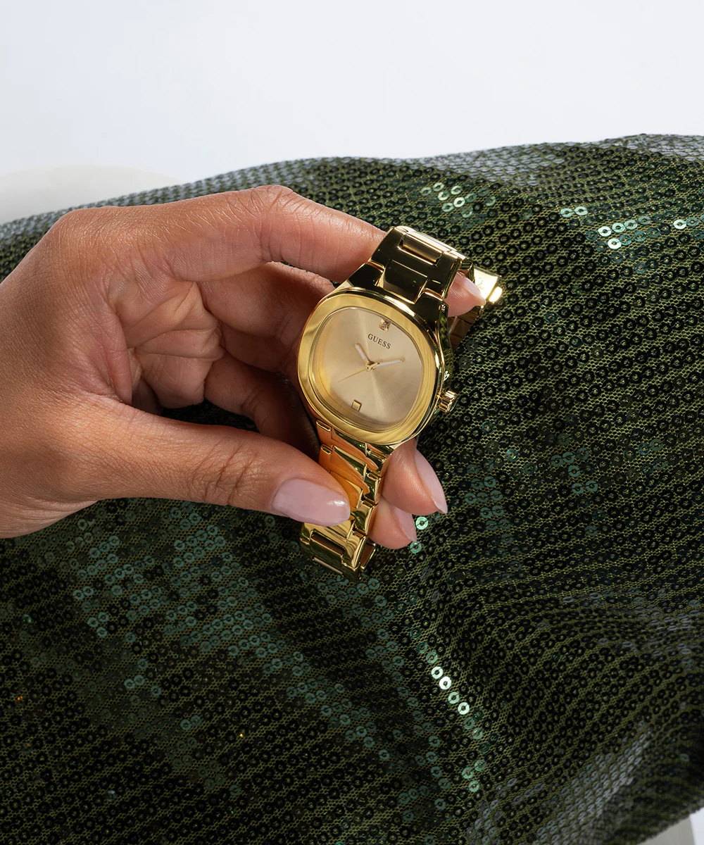 GUESS Ladies Gold Tone Analog Watch - Image 6