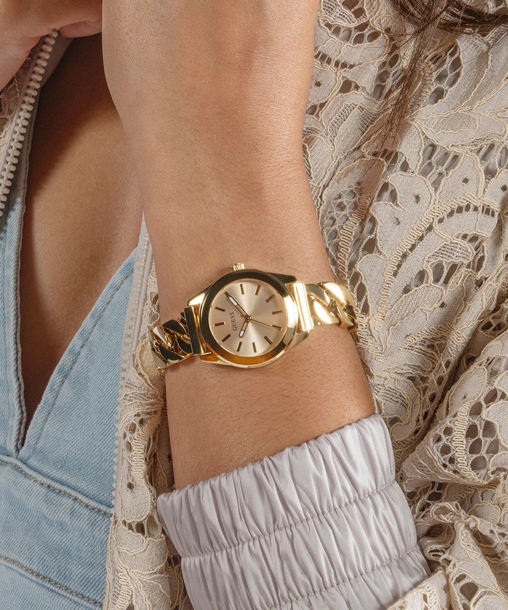 GUESS Ladies Gold Tone Analog Watch - Image 2
