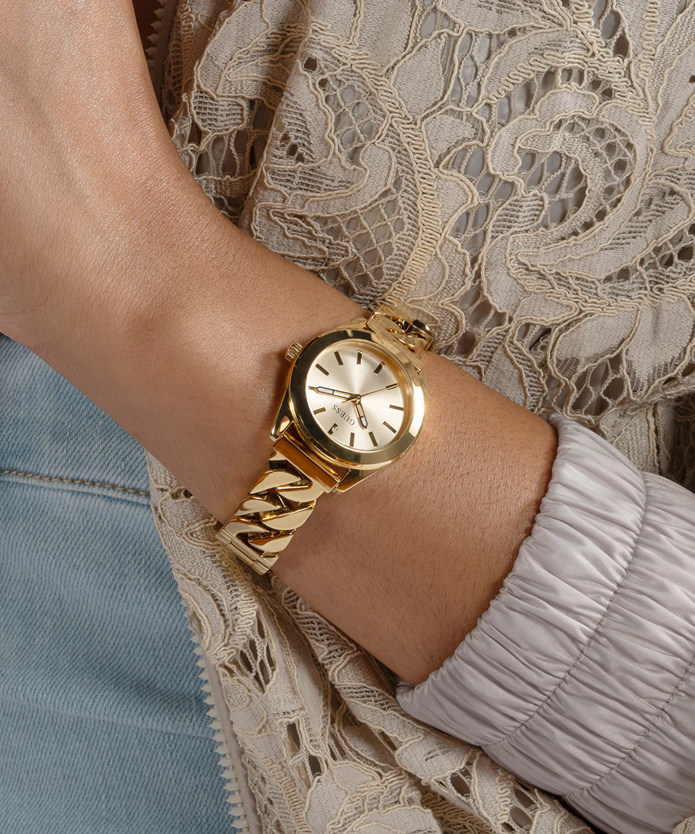 GUESS Ladies Gold Tone Analog Watch - Image 7