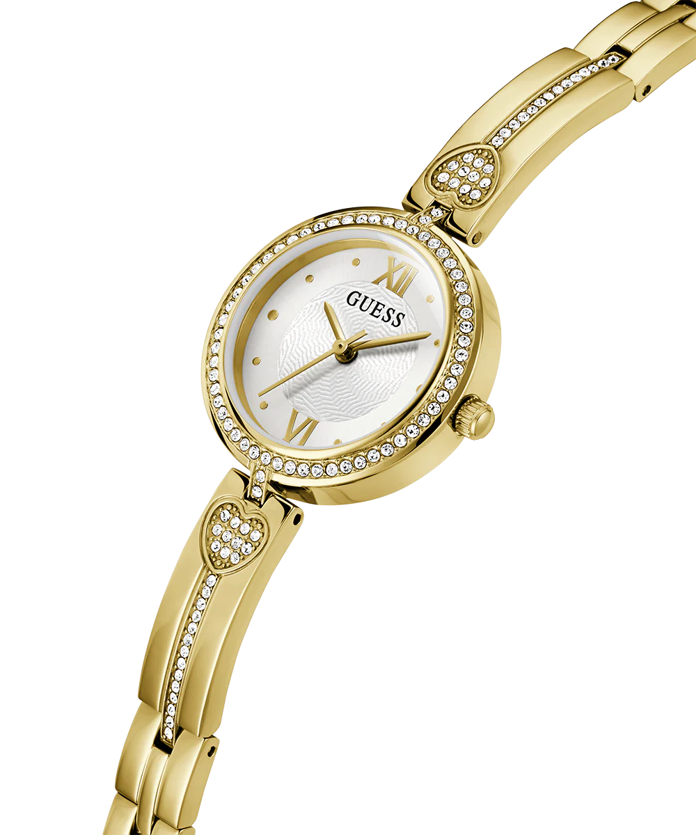 GUESS Ladies Gold Tone Analog Watch - Image 4